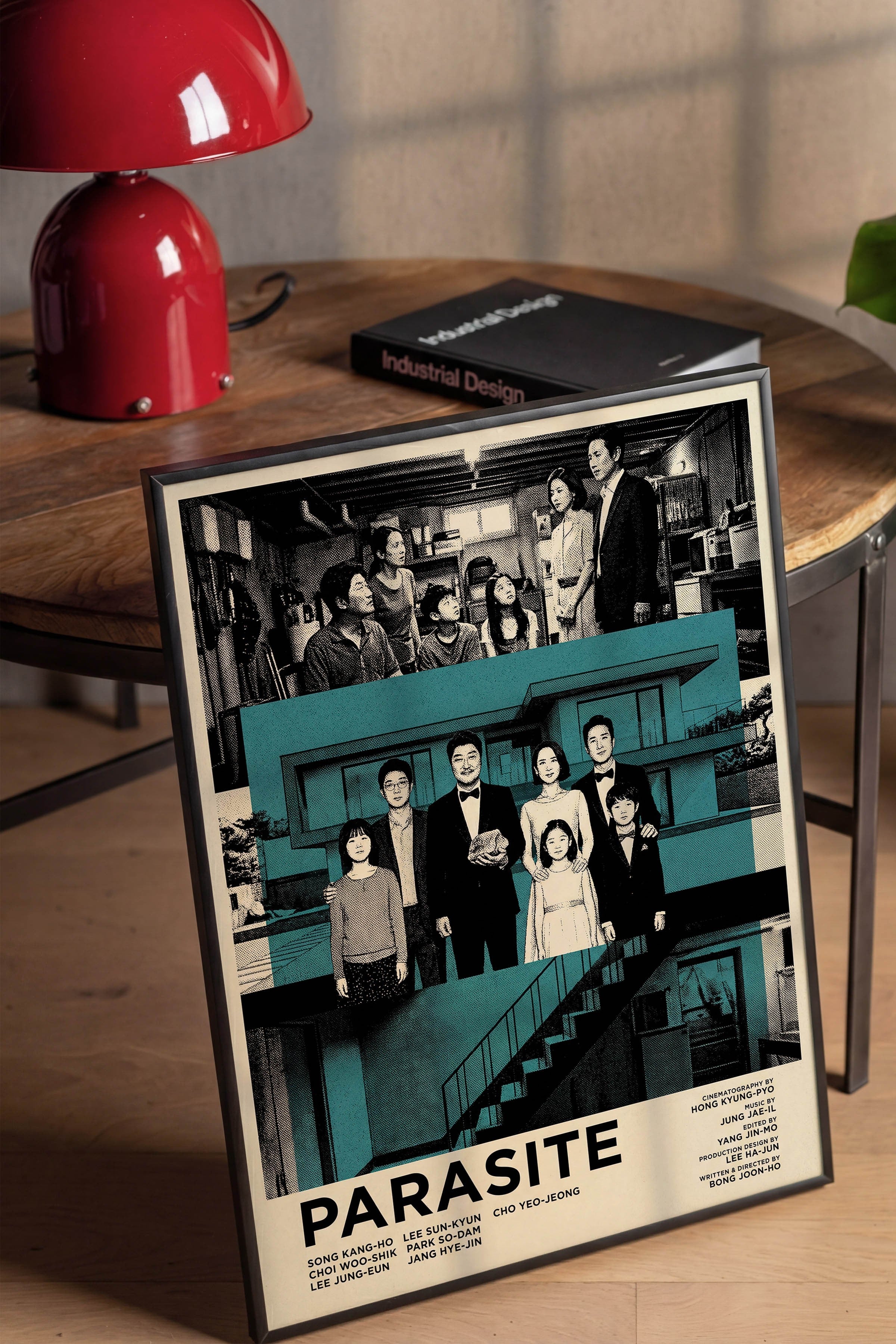 Parasite Siyah Çerçeveli Poster, Sinema ve Dizi Tablo, Film Dizi Afişleri NO:112823