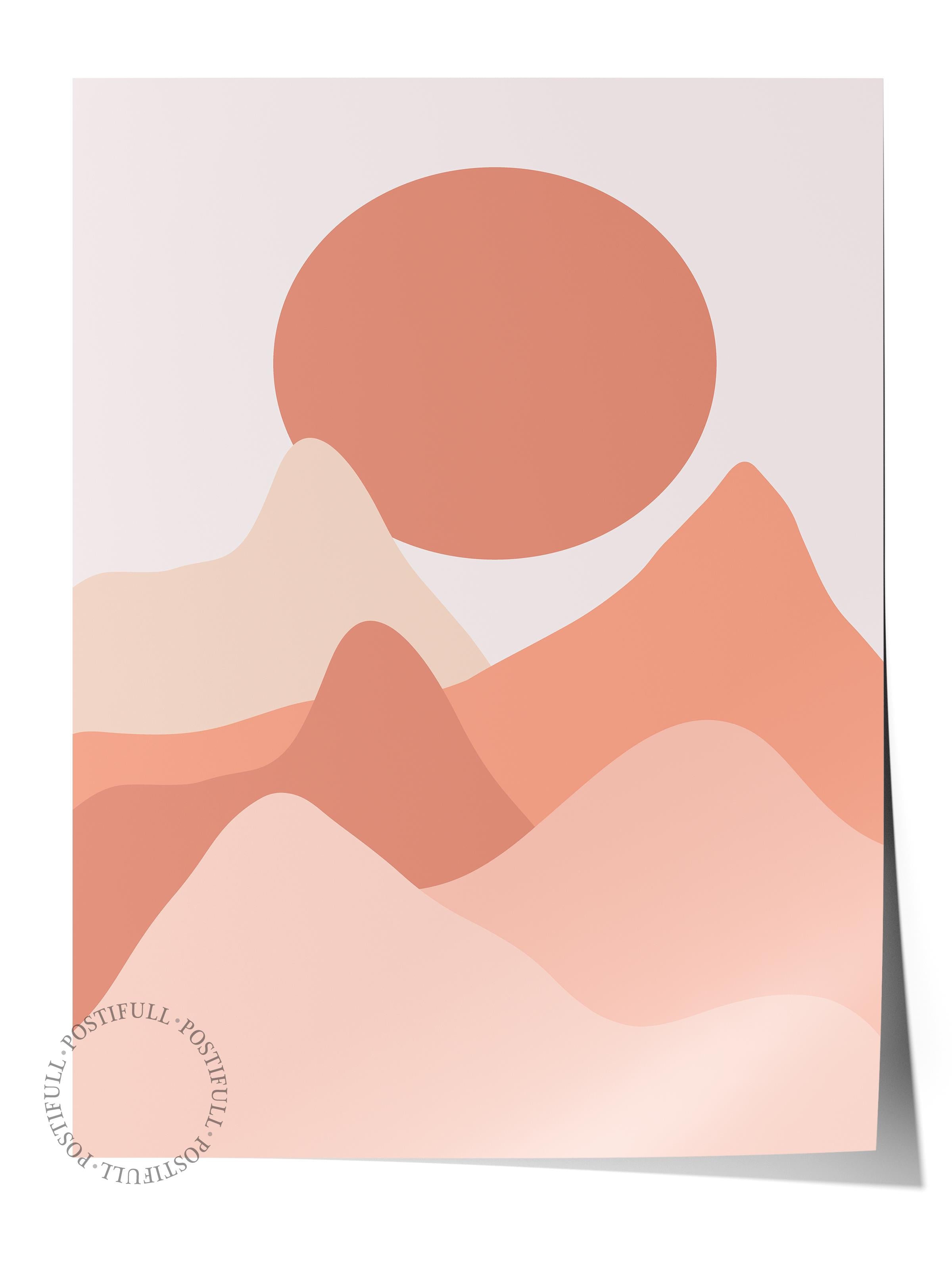 Pastel Boho Duvar Dekoru, Çerçevesiz Poster, Çerçevesiz Duvar Tablosu - Fine Art Kağıt ve HD Baskı