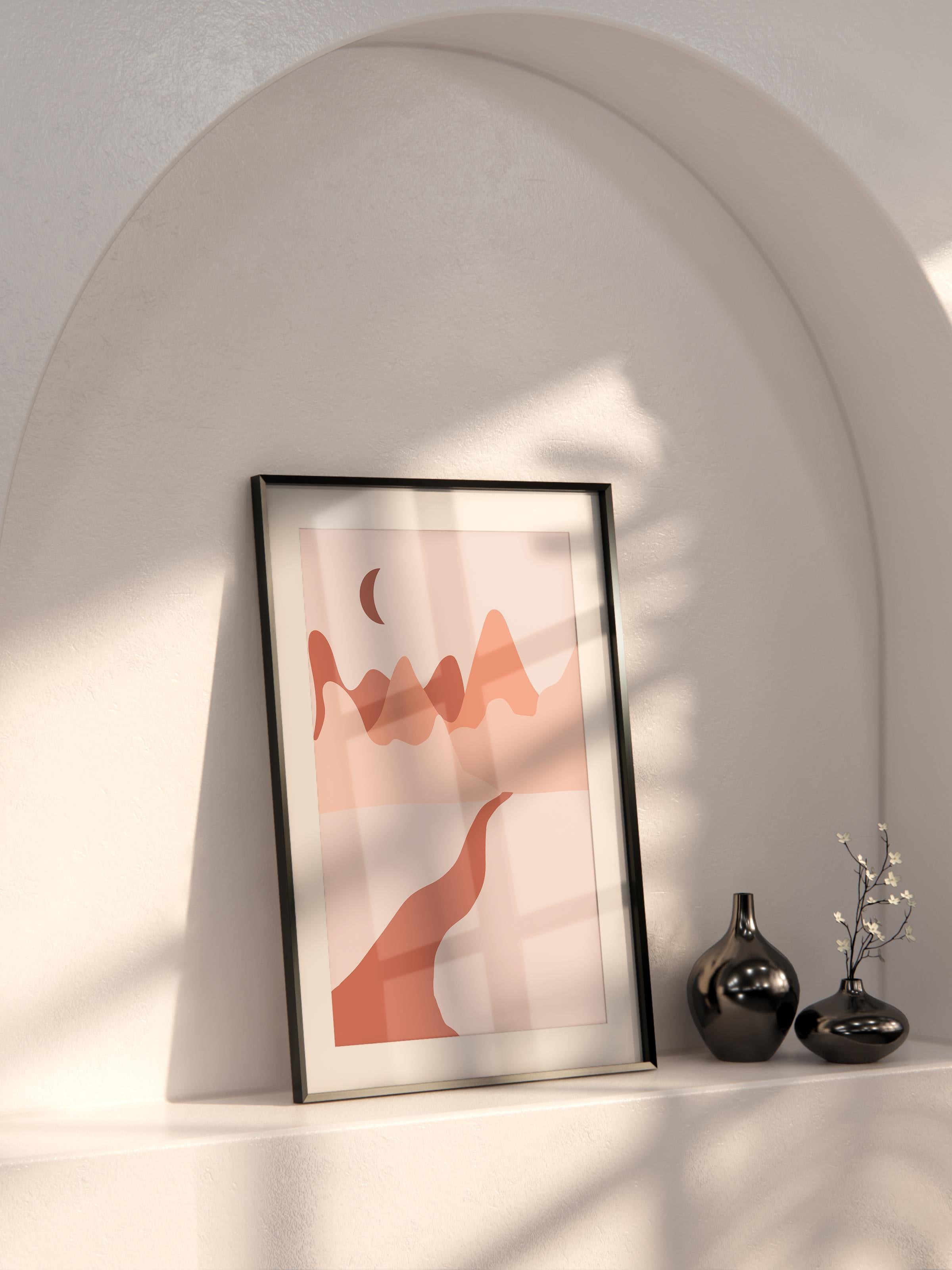 Pastel Boho Duvar Dekoru, Çerçevesiz Poster, Çerçevesiz Duvar Tablosu - Fine Art Kağıt ve HD Baskı