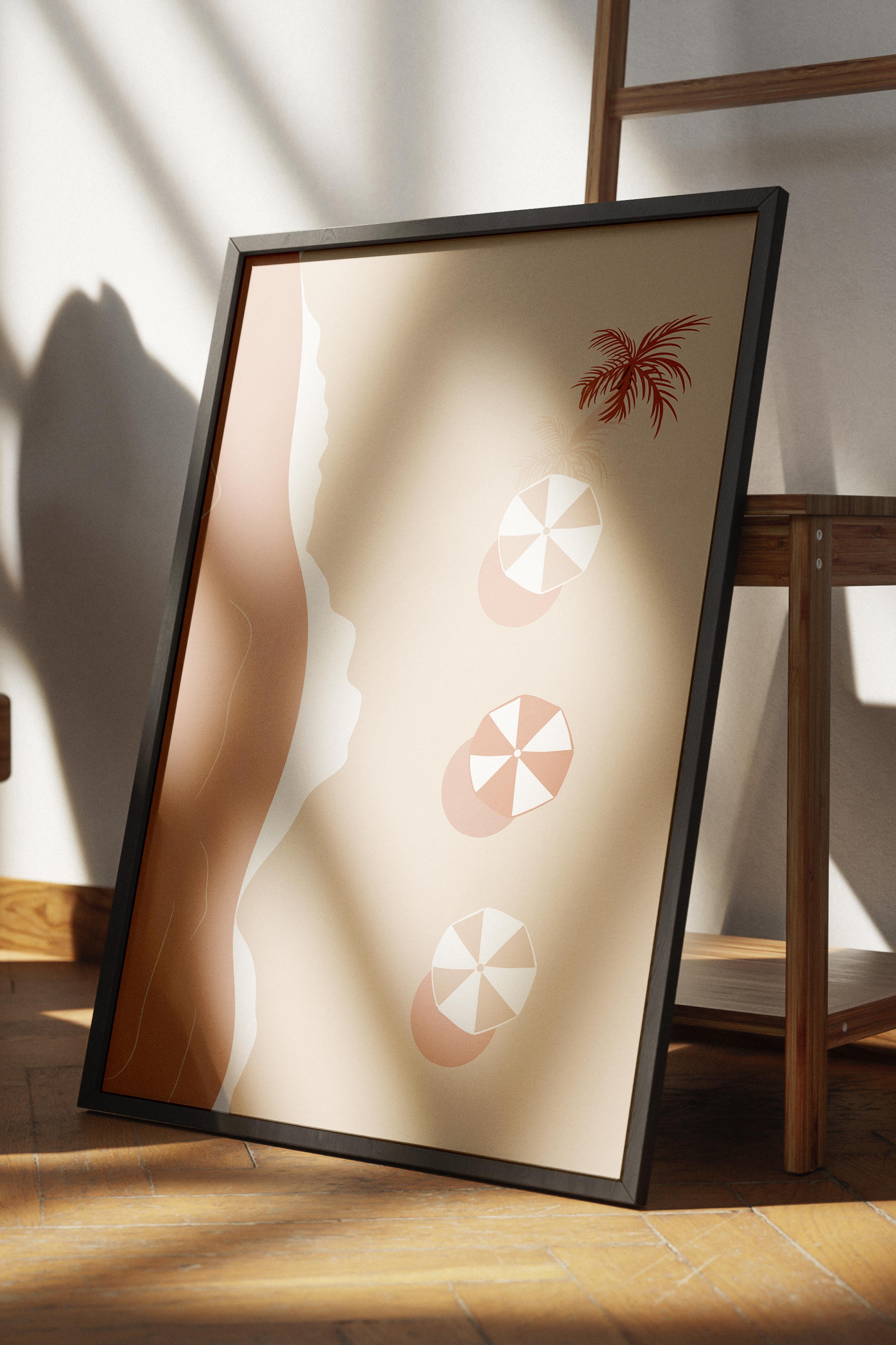 Pastel Boho Duvar Dekoru, Çerçevesiz Poster, Çerçevesiz Duvar Tablosu - Fine Art Kağıt ve HD Baskı