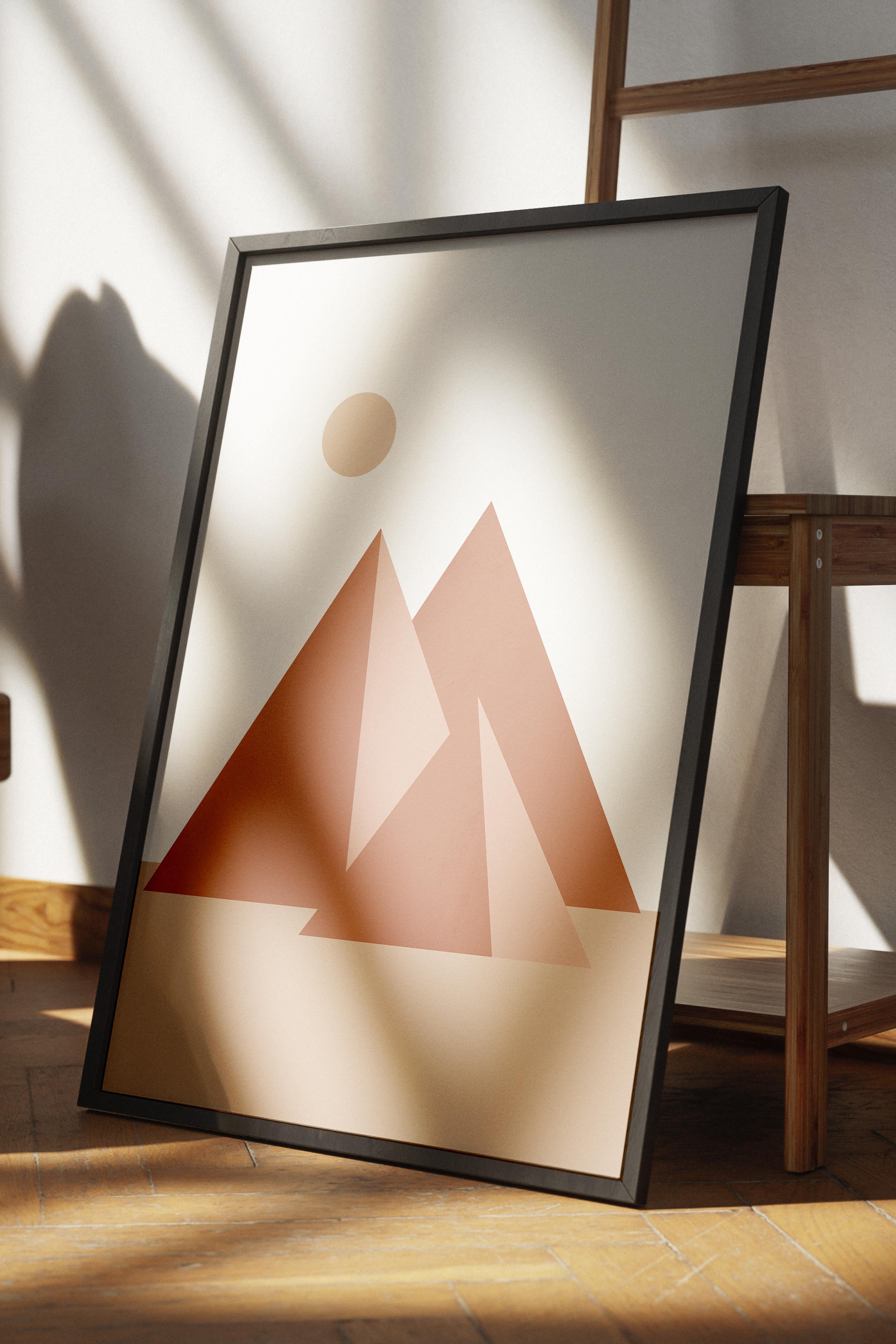 Pastel Boho Duvar Dekoru, Çerçevesiz Poster, Çerçevesiz Duvar Tablosu - Fine Art Kağıt ve HD Baskı