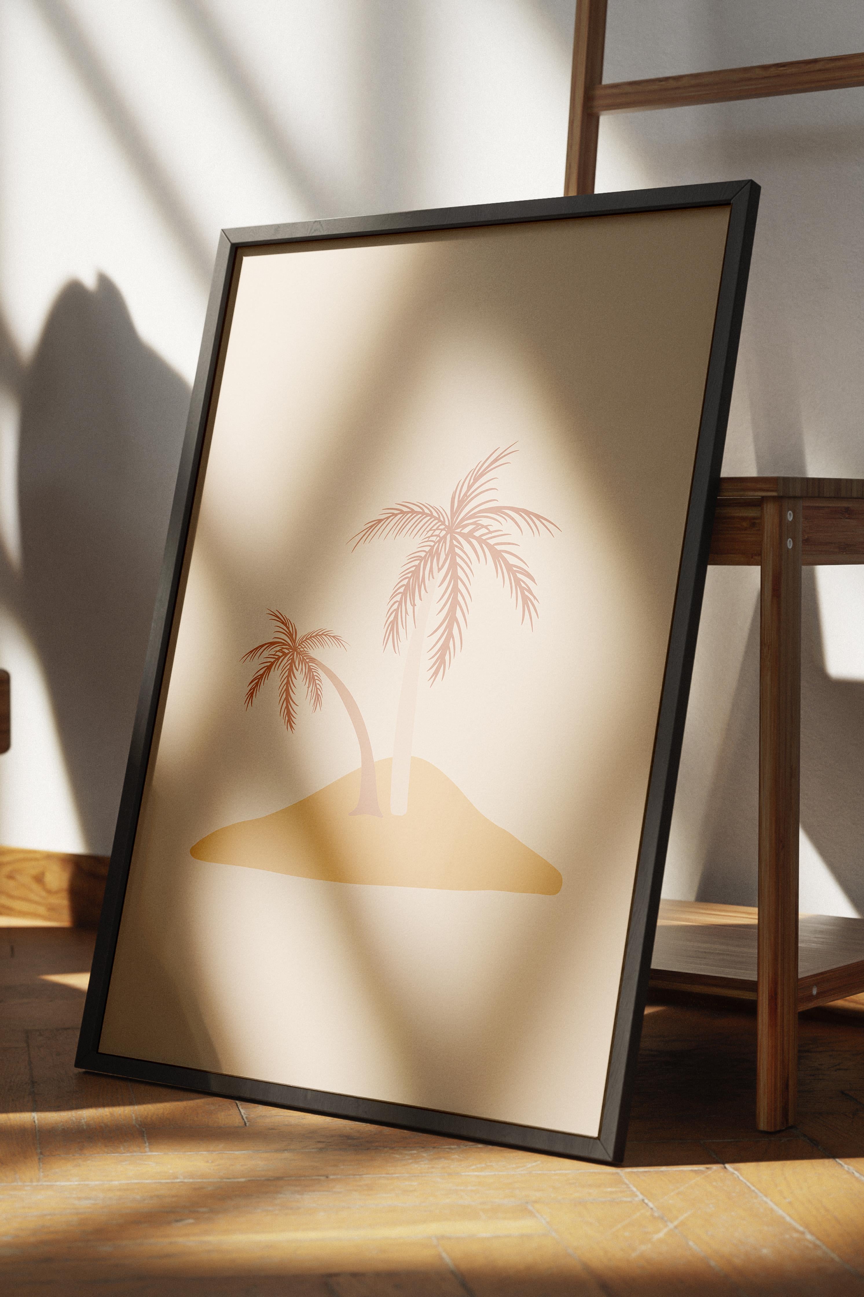 Pastel Boho Duvar Dekoru, Çerçevesiz Poster, Çerçevesiz Duvar Tablosu - Fine Art Kağıt ve HD Baskı