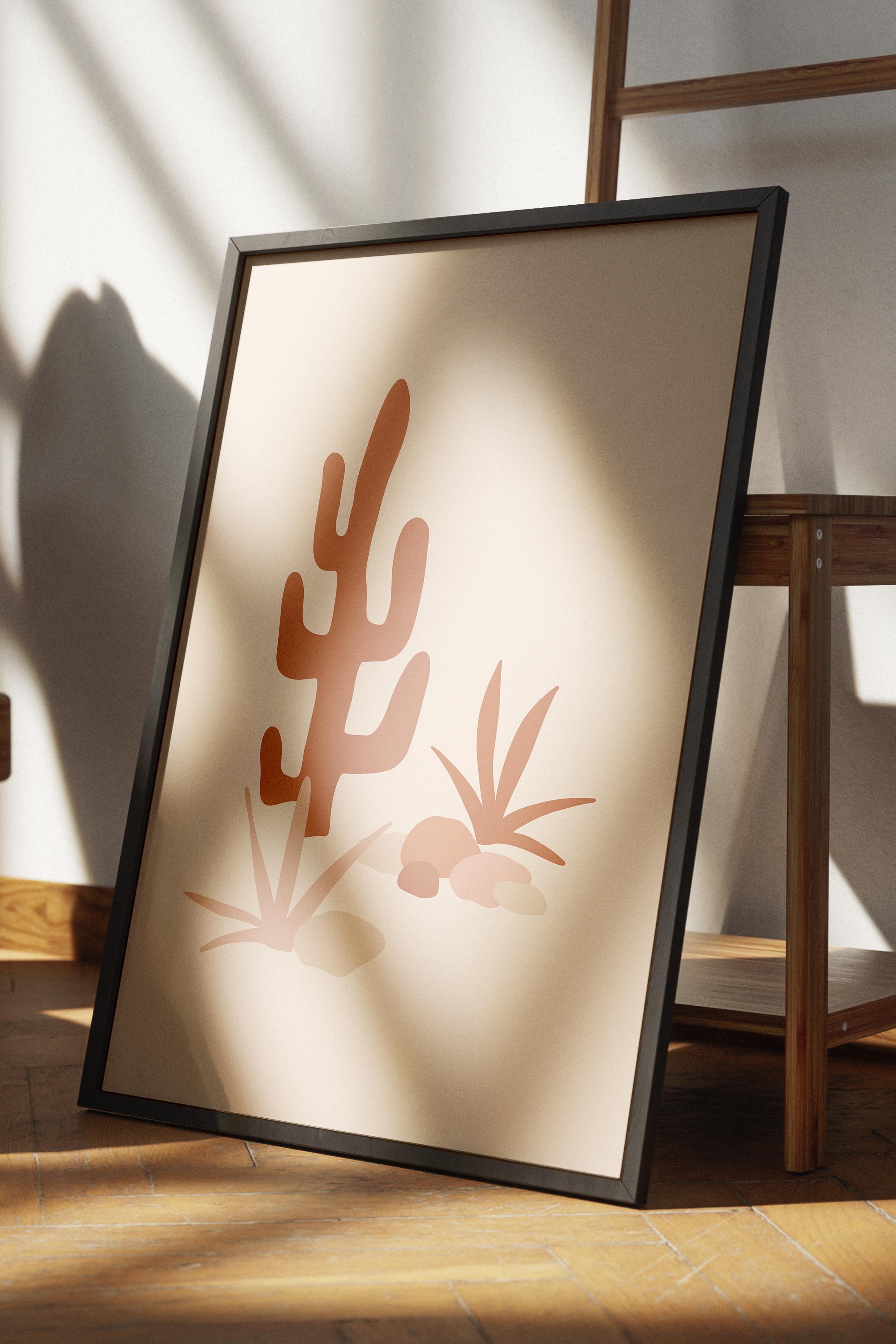 Pastel Boho Duvar Dekoru, Çerçevesiz Poster, Çerçevesiz Duvar Tablosu - Fine Art Kağıt ve HD Baskı