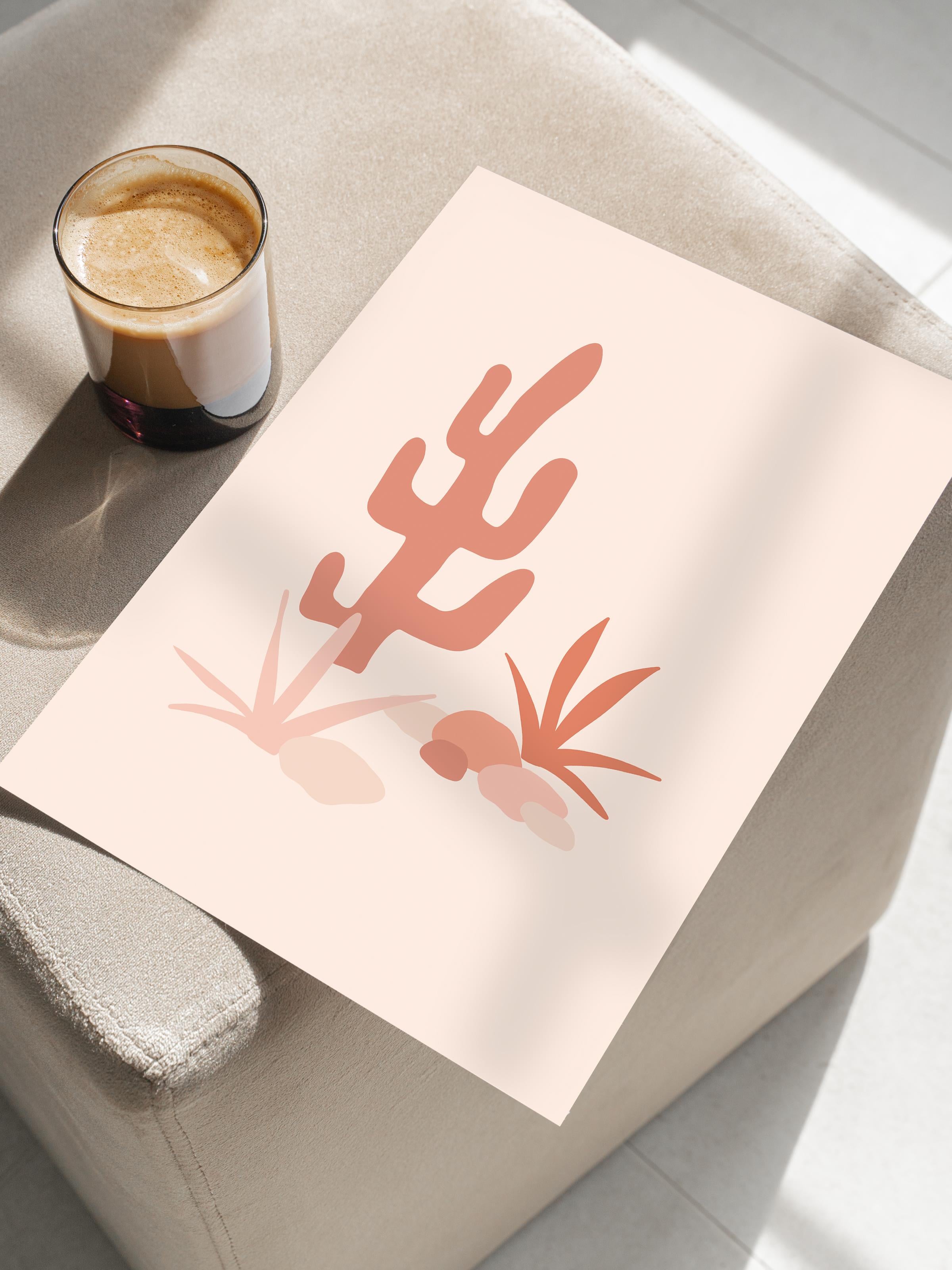 Pastel Boho Duvar Dekoru, Çerçevesiz Poster, Çerçevesiz Duvar Tablosu - Fine Art Kağıt ve HD Baskı