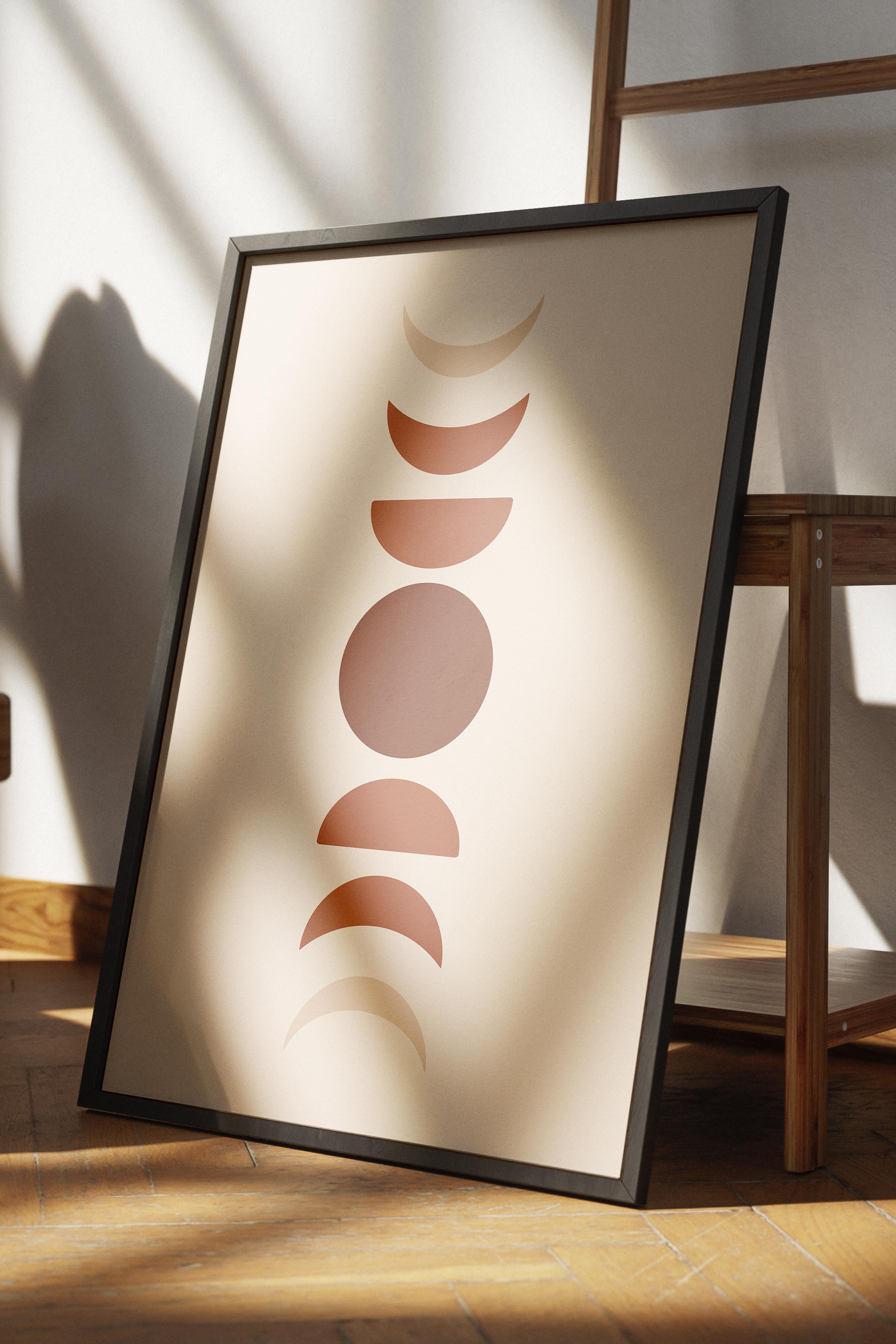 Pastel Boho Duvar Dekoru, Çerçevesiz Poster, Çerçevesiz Duvar Tablosu - Fine Art Kağıt ve HD Baskı