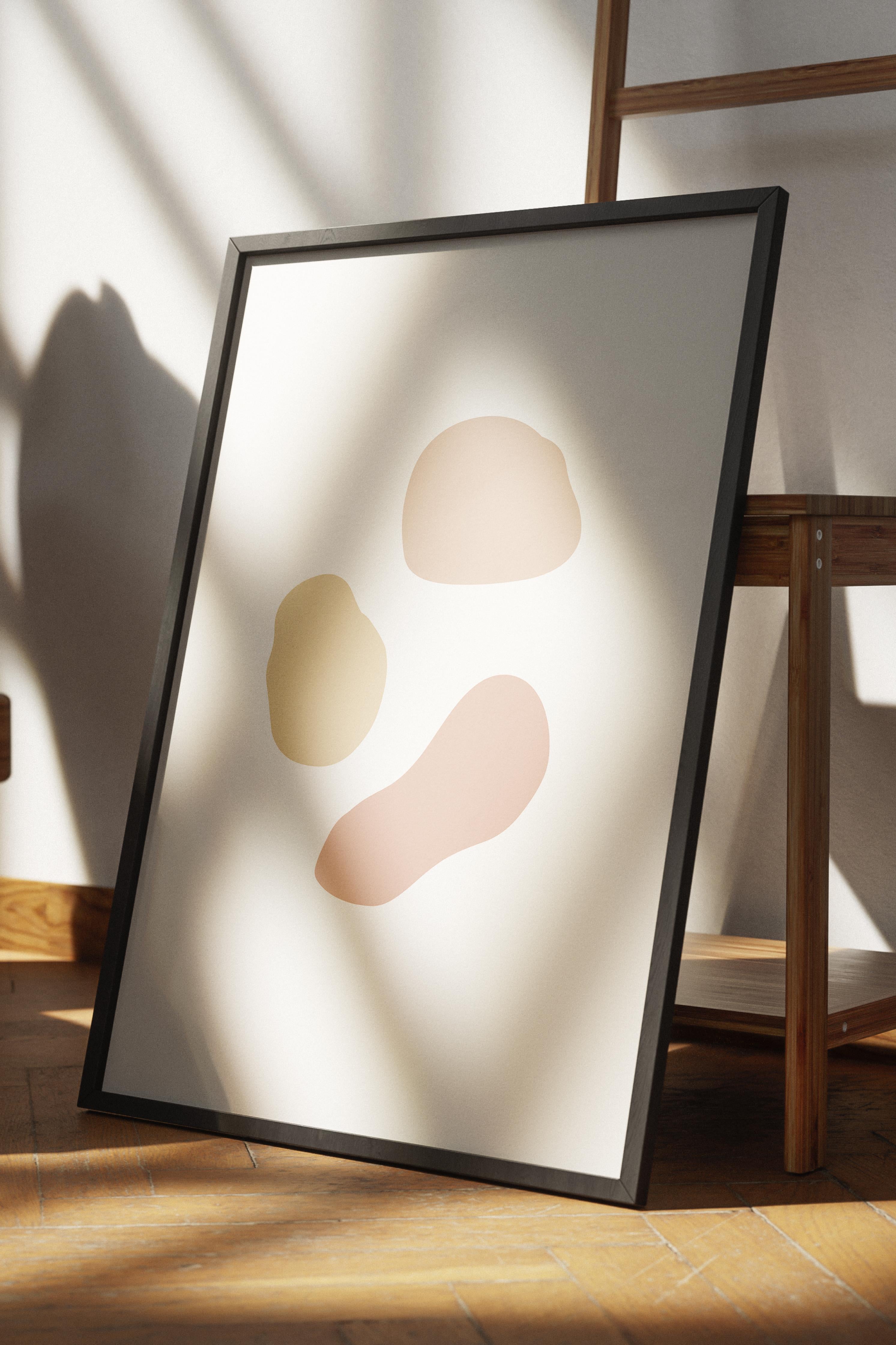 Pastel Boho Duvar Dekoru, Çerçevesiz Poster, Çerçevesiz Duvar Tablosu - Fine Art Kağıt ve HD Baskı