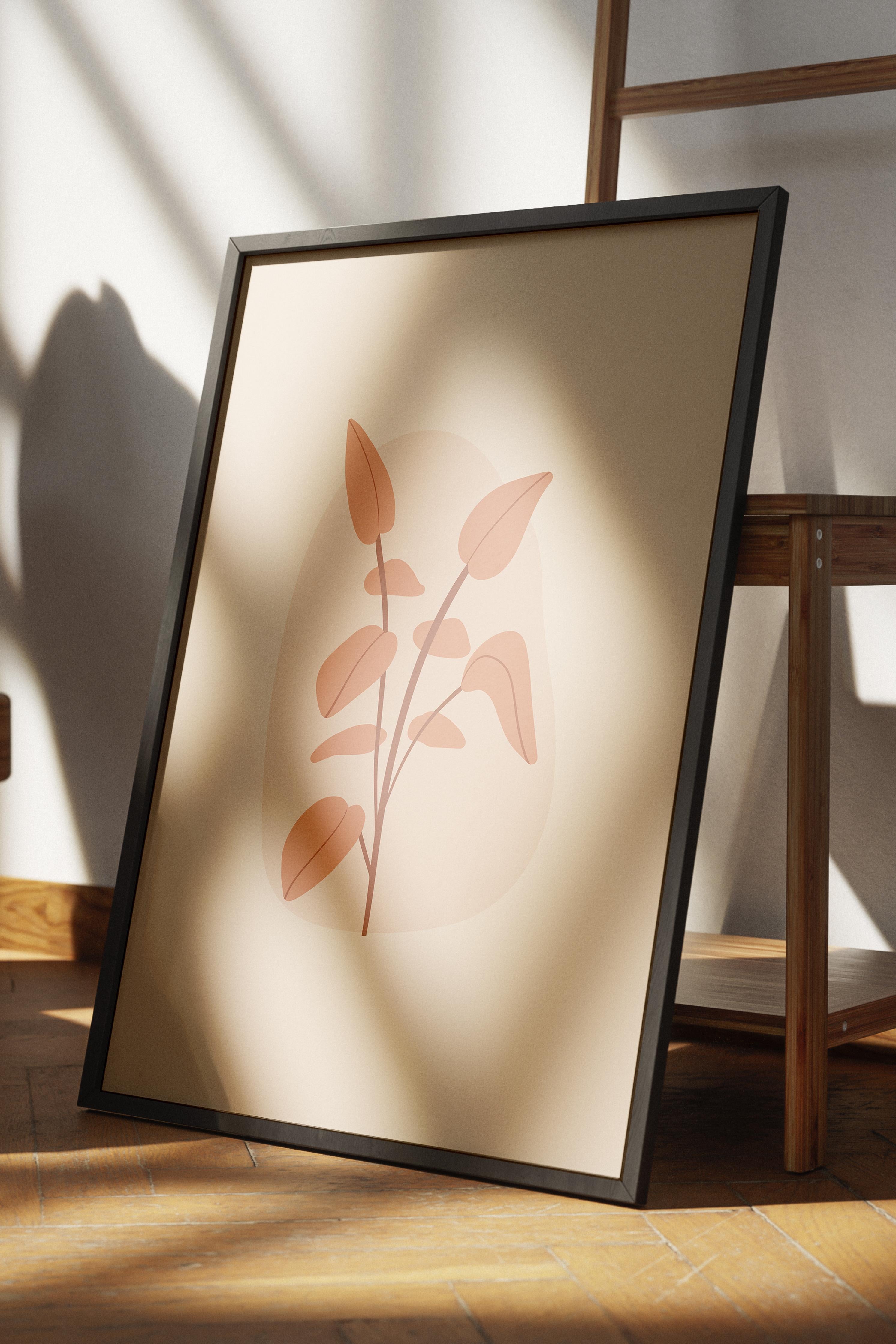 Pastel Boho Duvar Dekoru, Çerçevesiz Poster, Çerçevesiz Duvar Tablosu - Fine Art Kağıt ve HD Baskı