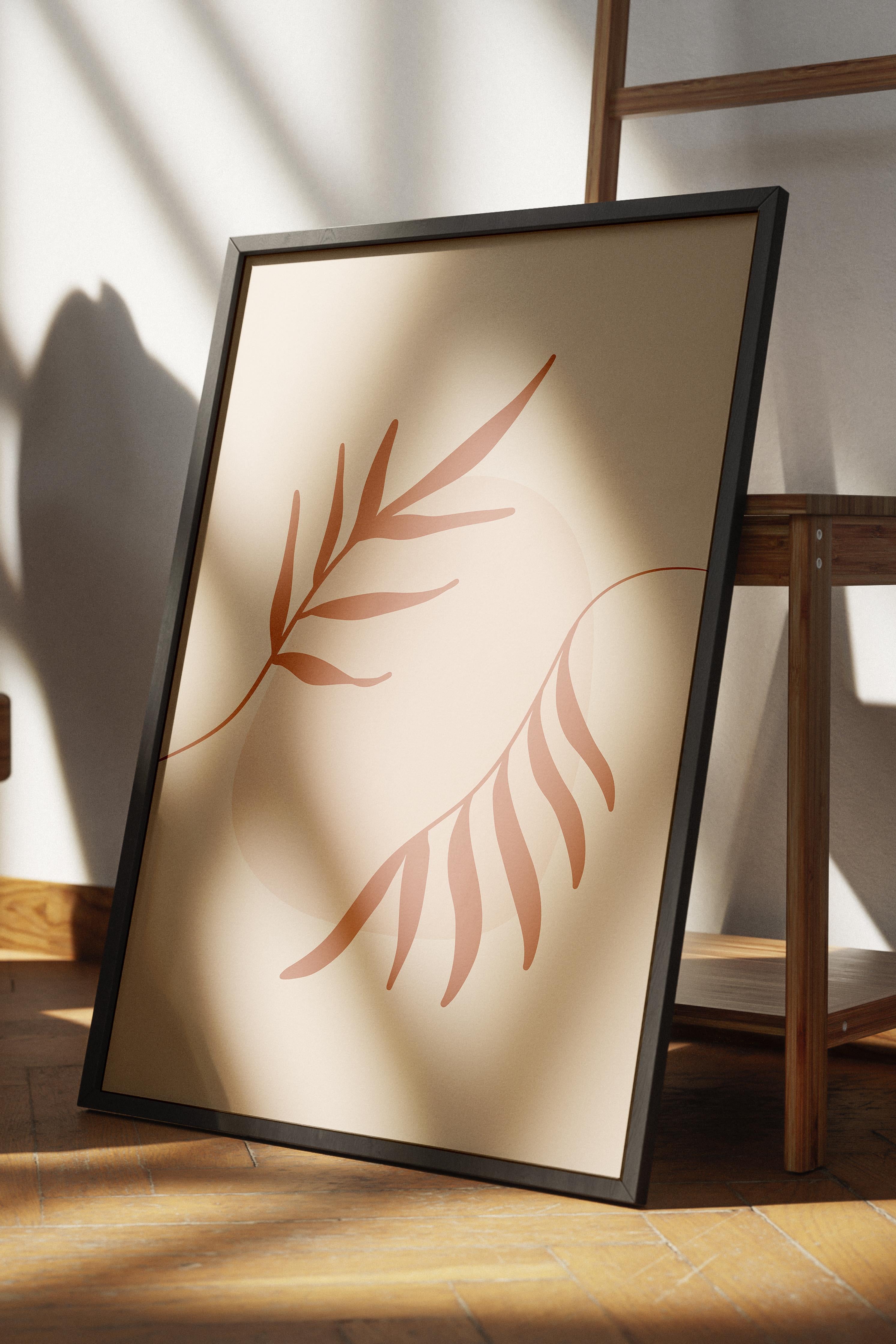 Pastel Boho Duvar Dekoru, Çerçevesiz Poster, Çerçevesiz Duvar Tablosu - Fine Art Kağıt ve HD Baskı