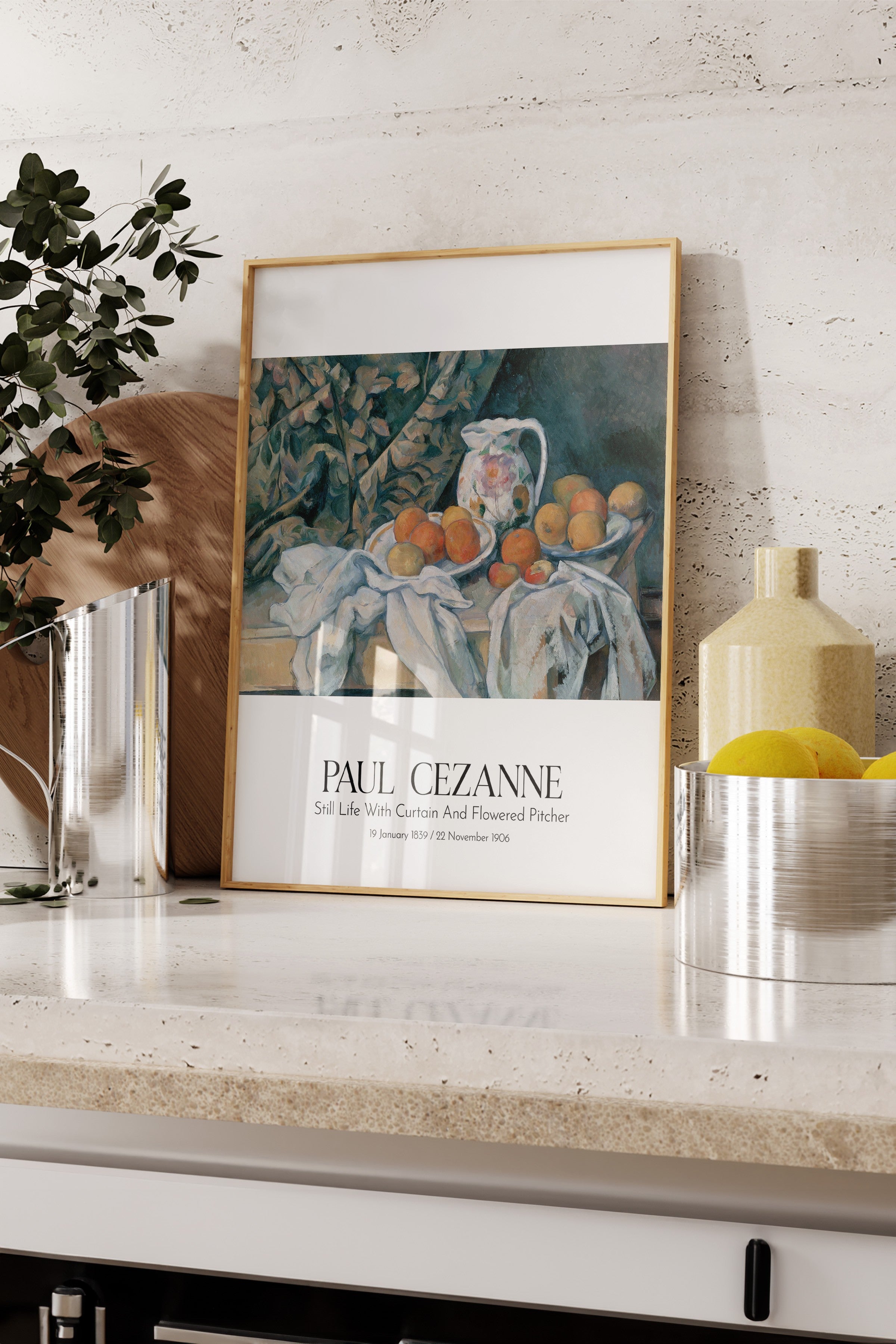 Paul Cezanne, Ahşap Çerçeveli Tablo, Sanat Serisi NO:110470