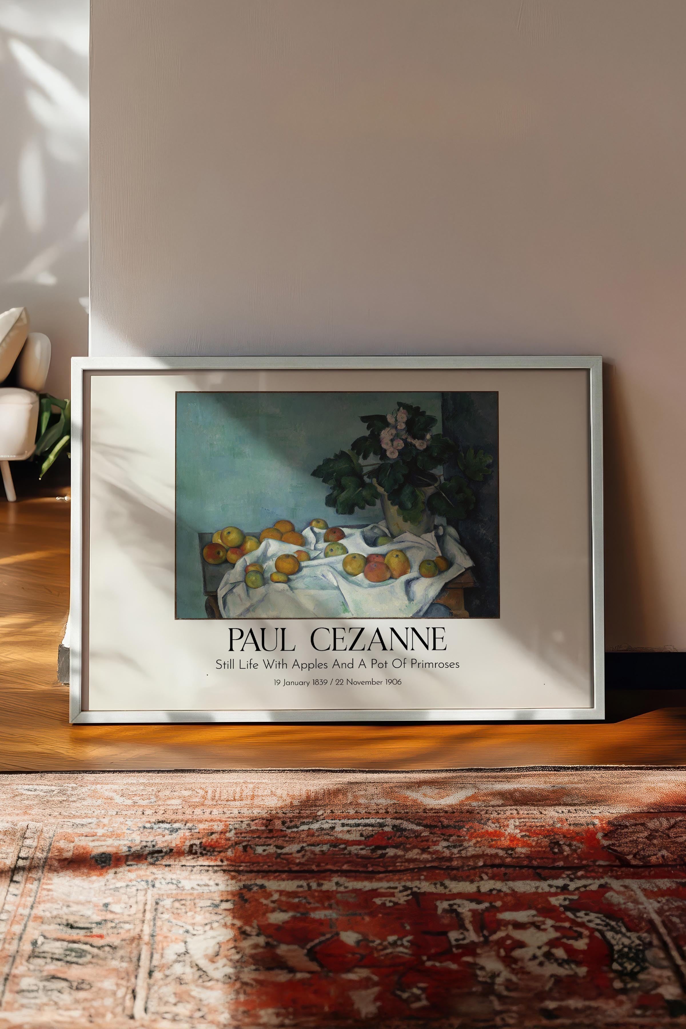 Paul Cezanne, Beyaz Çerçeveli Tablo, Sanat Serisi NO:110489