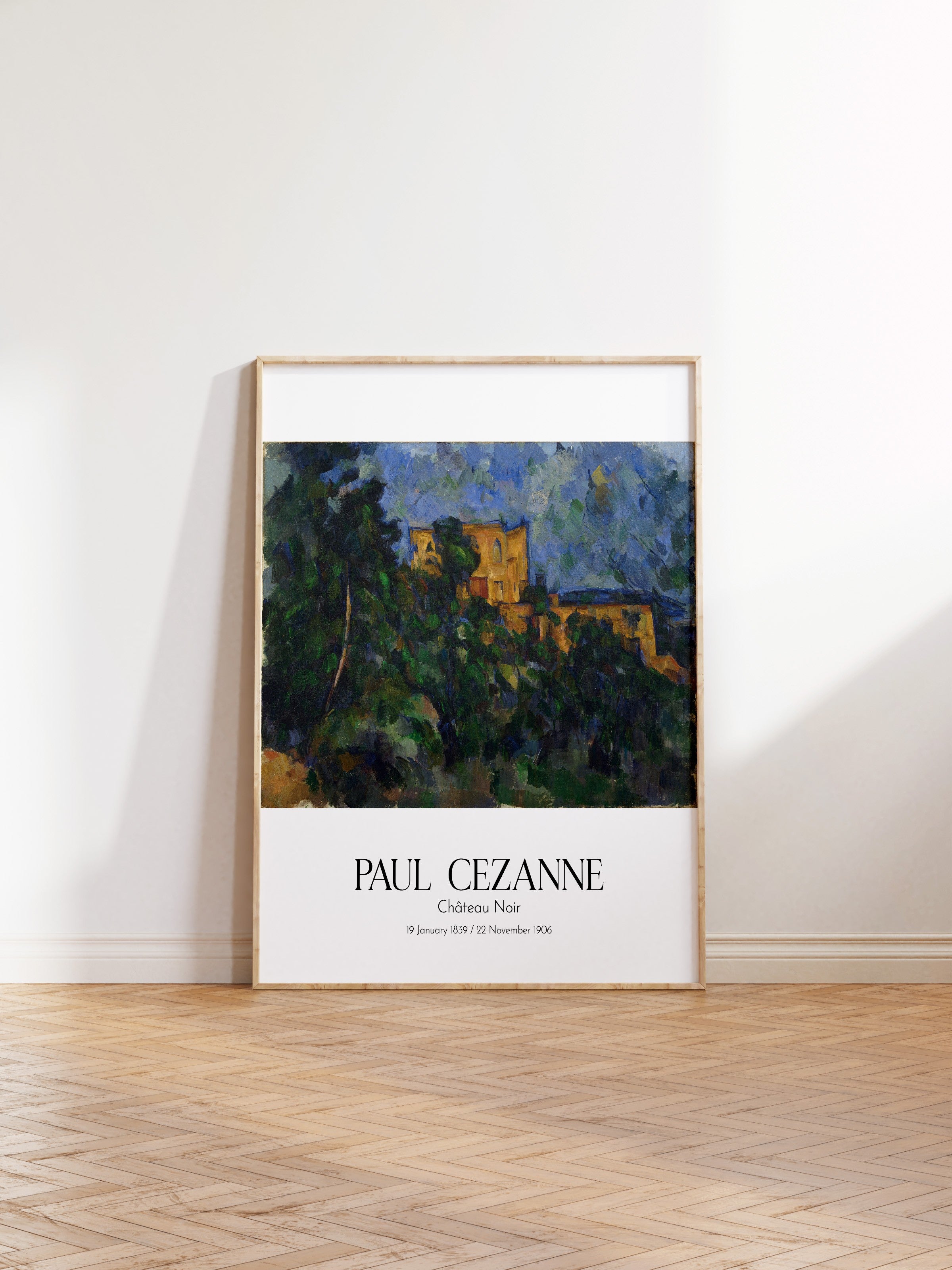 Paul Cezanne - Château Noir, Ahşap Çerçeveli Tablo, Sanat Serisi NO:110454