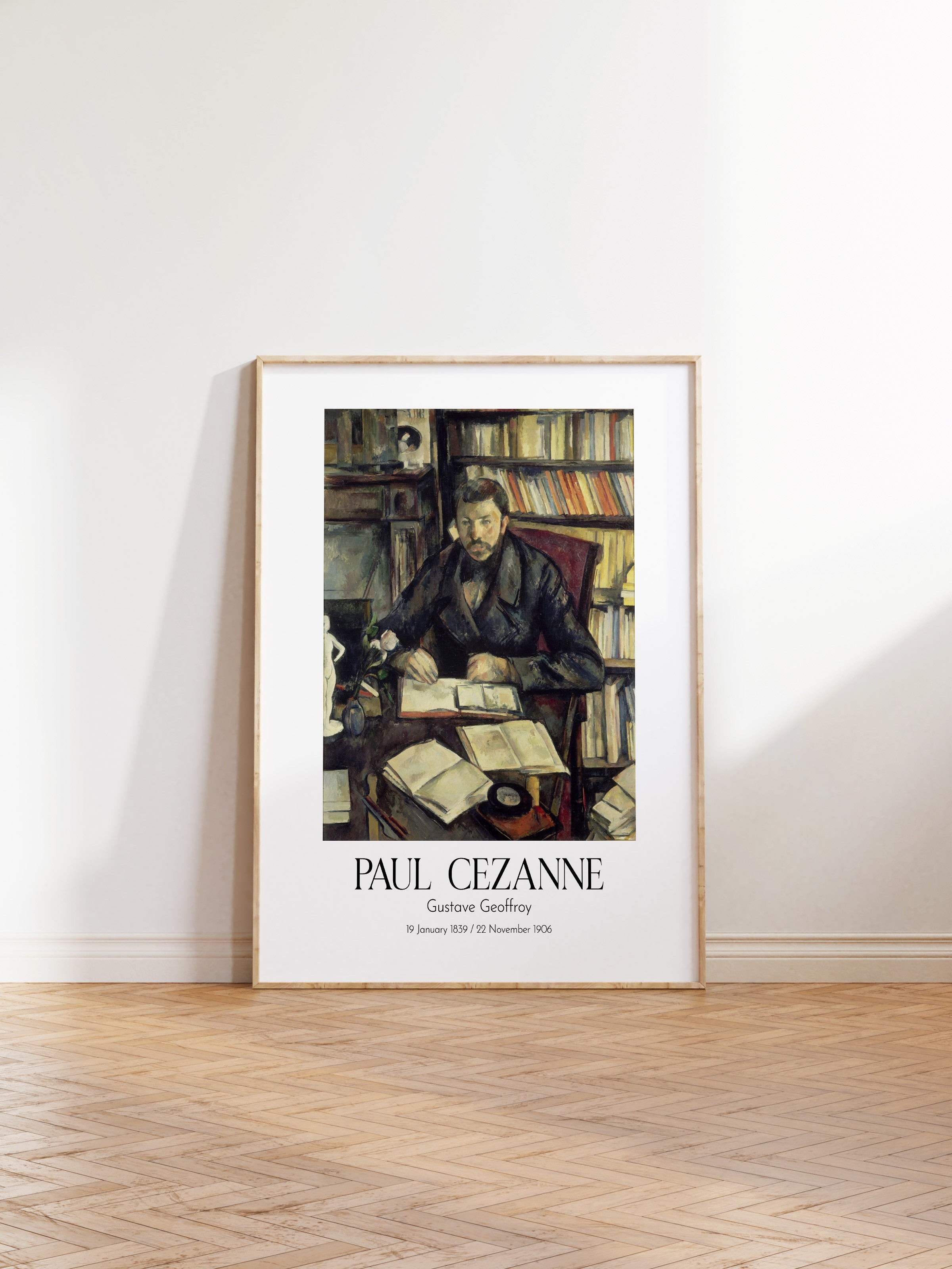 Paul Cezanne - Gustave Geoffroy, Ahşap Çerçeveli Tablo, Sanat Serisi NO:110457