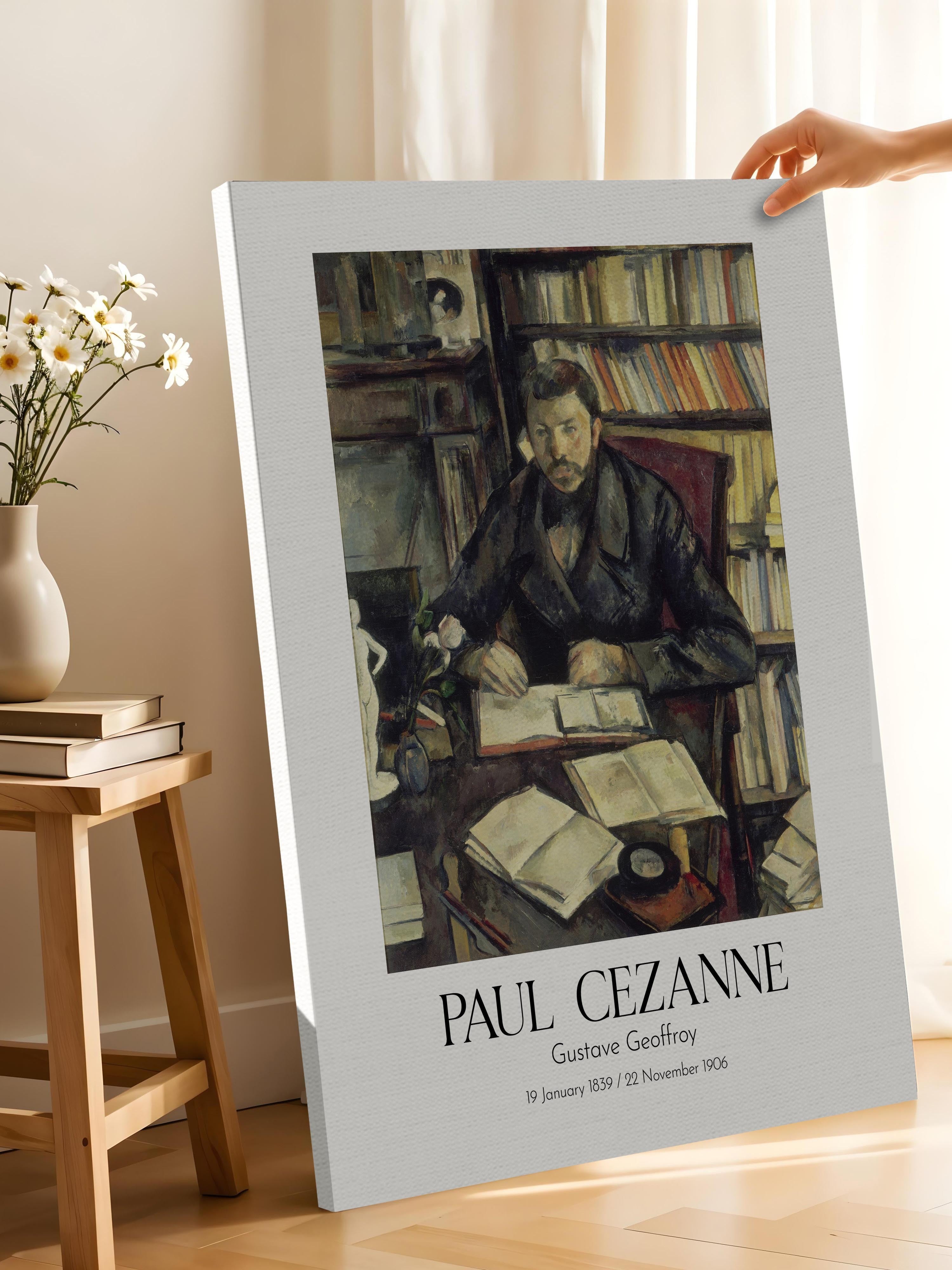 Paul Cezanne - Gustave Geoffroy, Kanvas Tablo, Sanat Serisi NO:110457