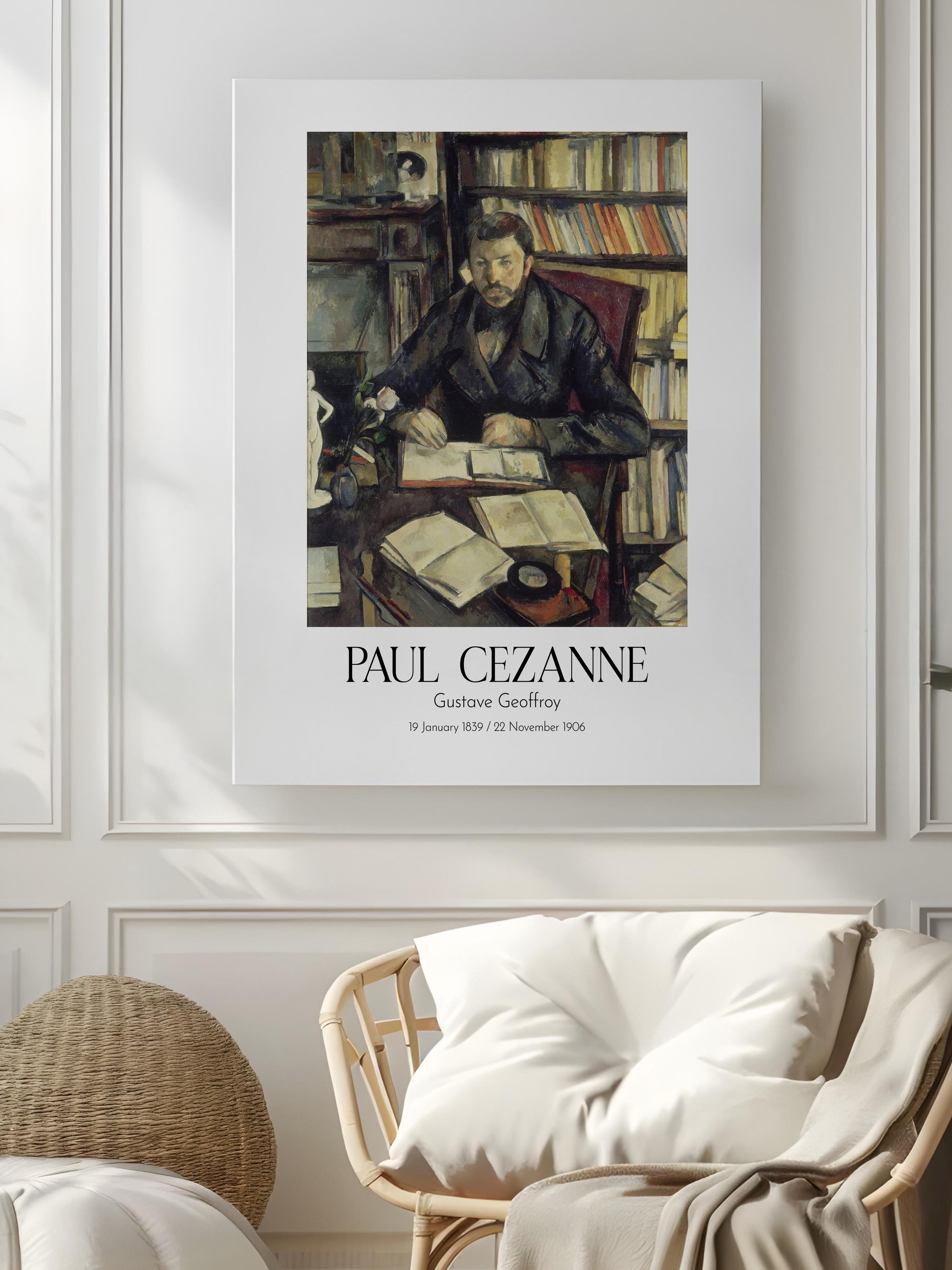 Paul Cezanne - Gustave Geoffroy, Kanvas Tablo, Sanat Serisi NO:110457