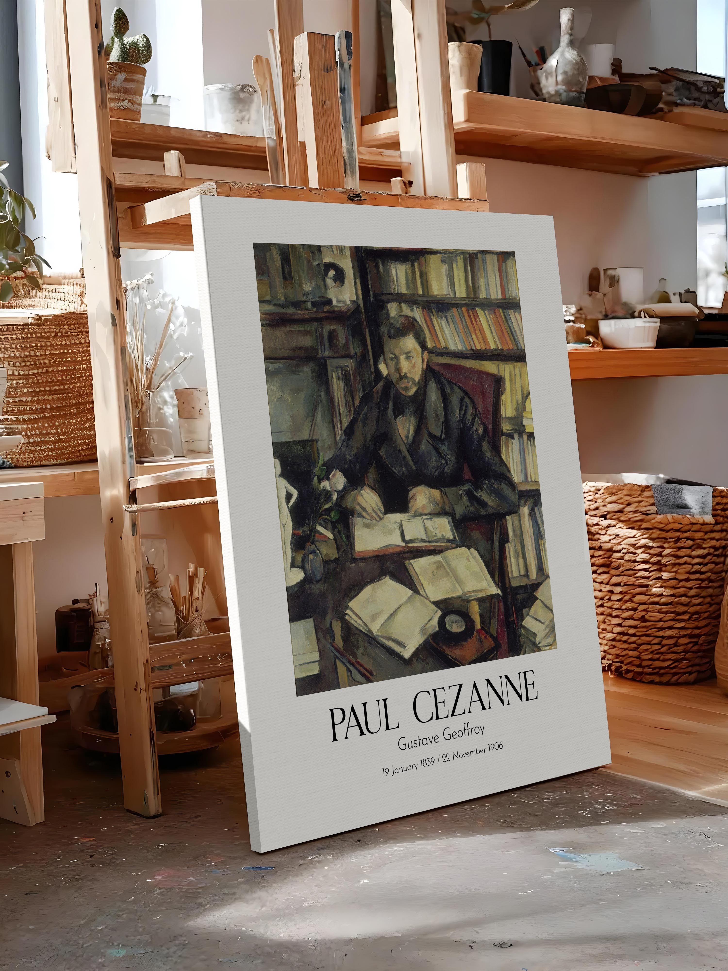 Paul Cezanne - Gustave Geoffroy, Kanvas Tablo, Sanat Serisi NO:110457