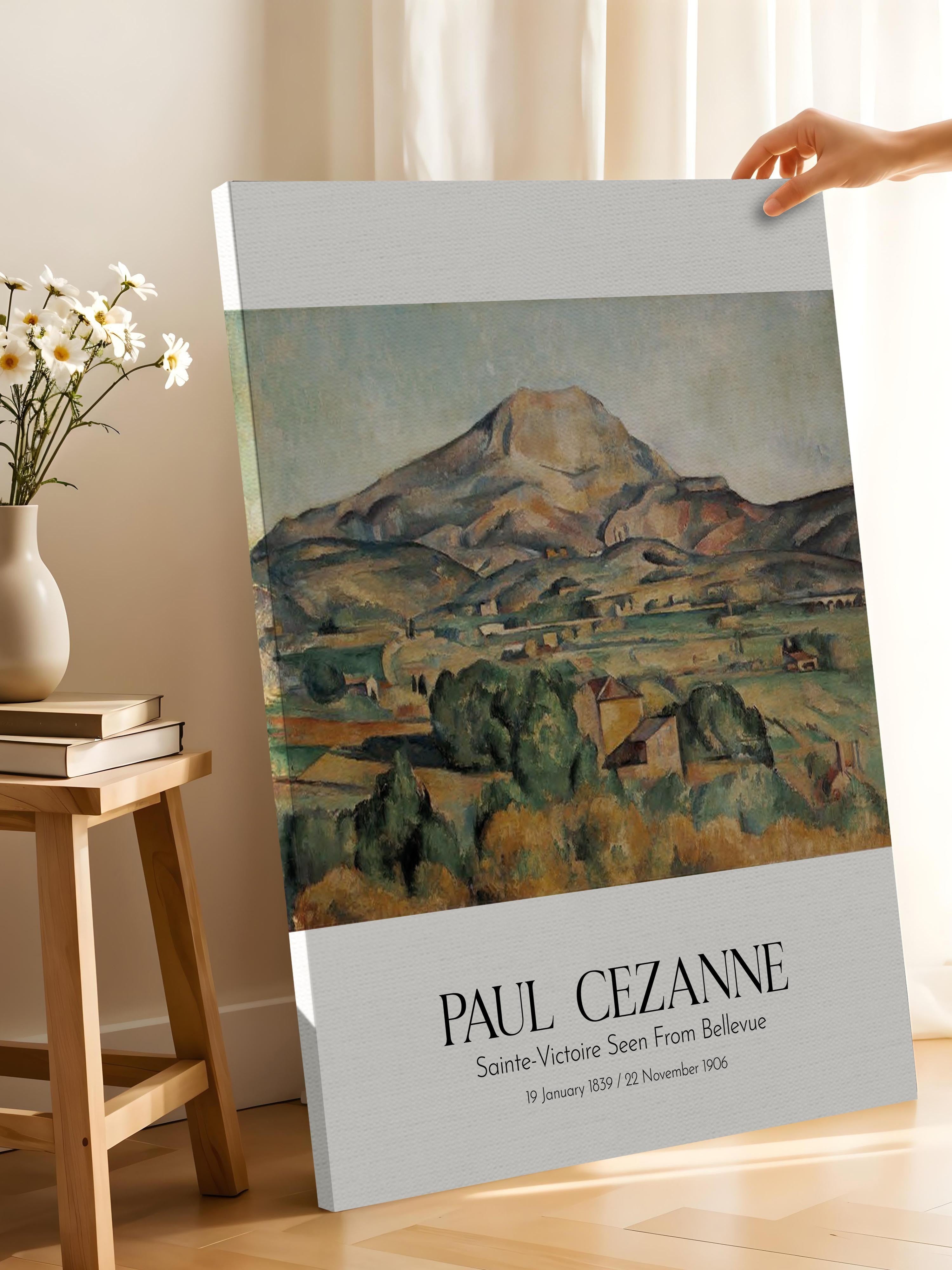 Paul Cezanne - Sainte-Victoire Seen From Bellevue, Kanvas Tablo, Sanat Serisi NO:110485