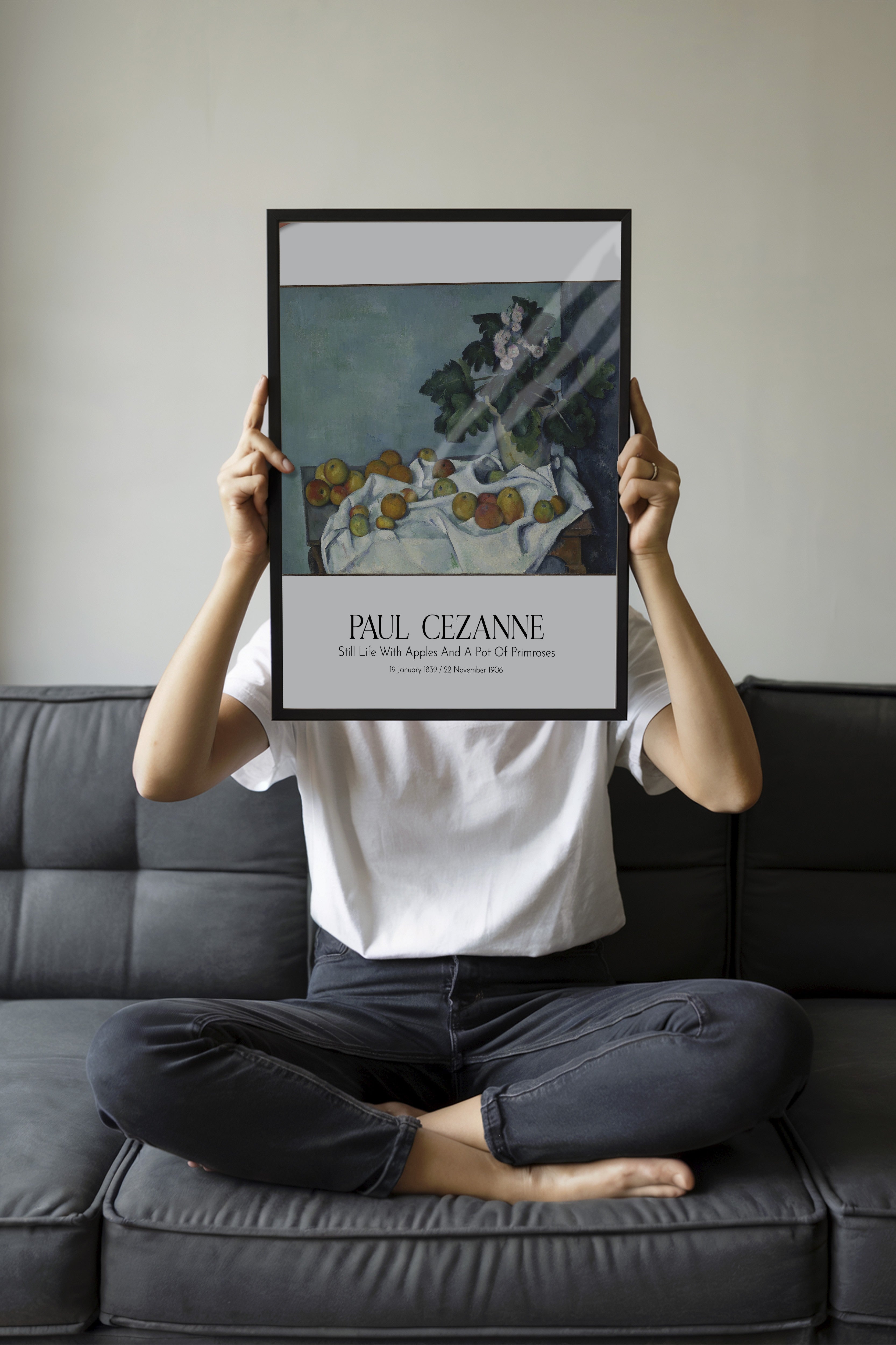 Paul Cezanne, Siyah Çerçeveli Tablo, Sanat Serisi NO:110466