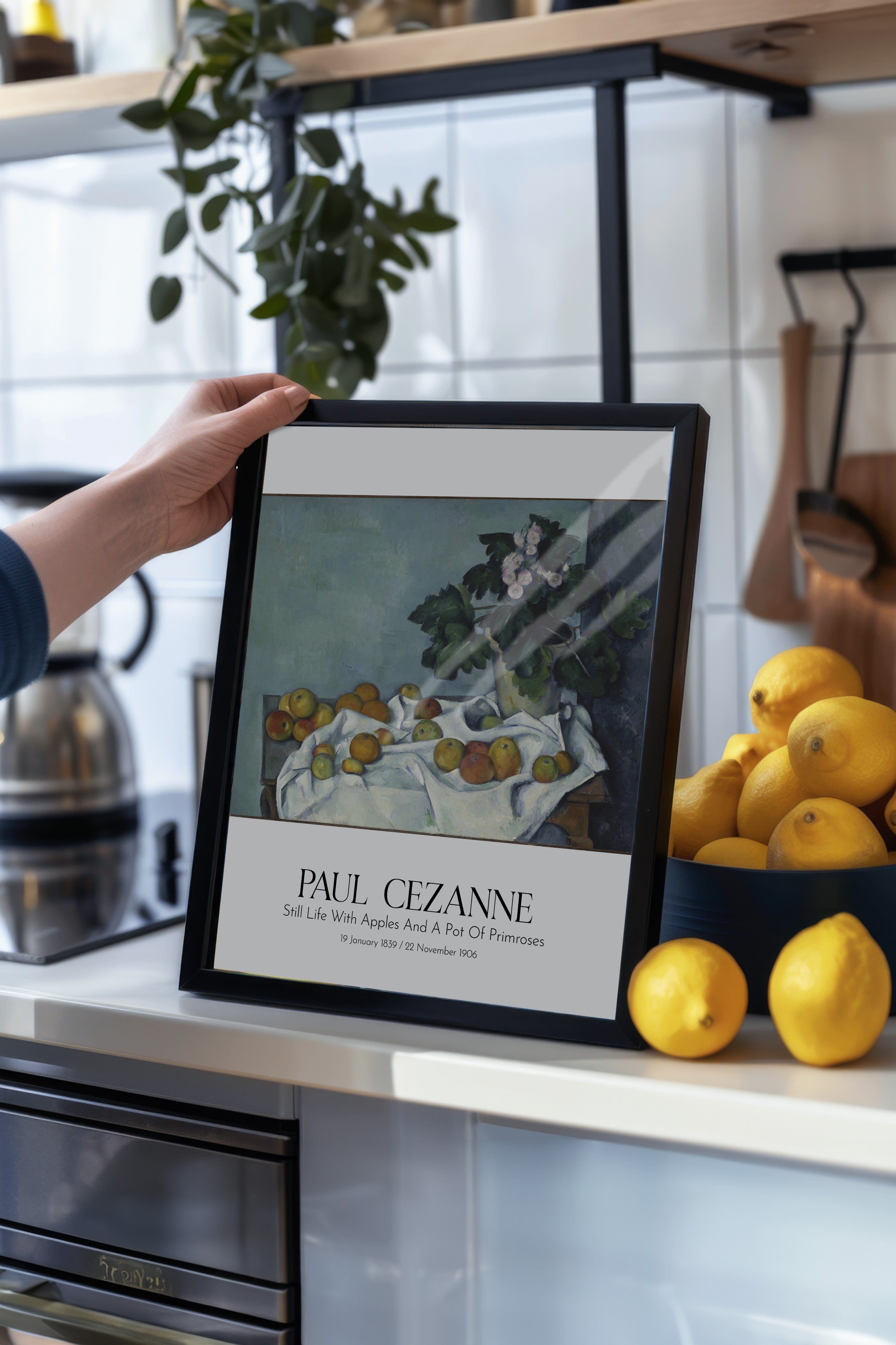 Paul Cezanne, Siyah Çerçeveli Tablo, Sanat Serisi NO:110466