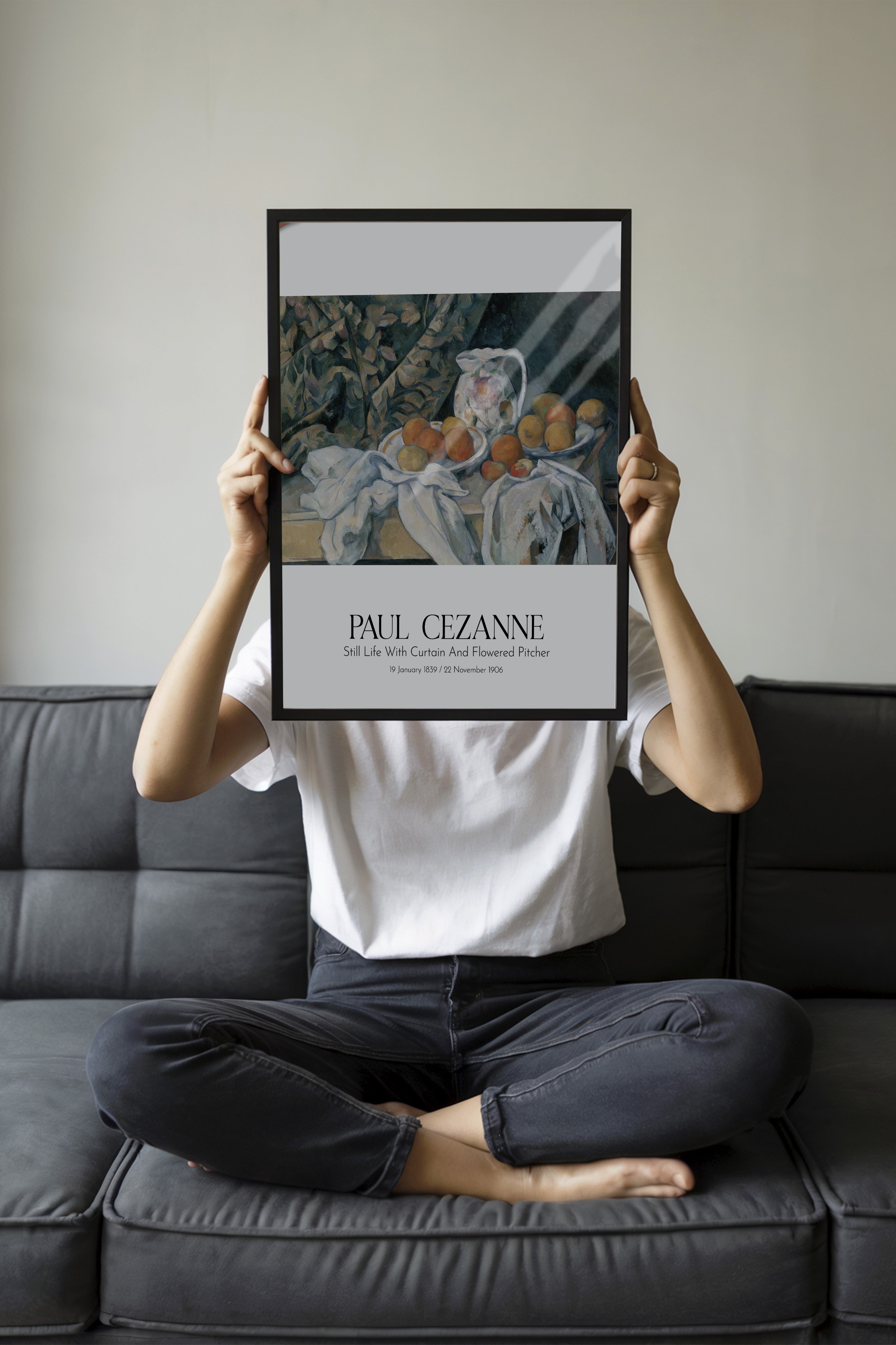 Paul Cezanne, Siyah Çerçeveli Tablo, Sanat Serisi NO:110470