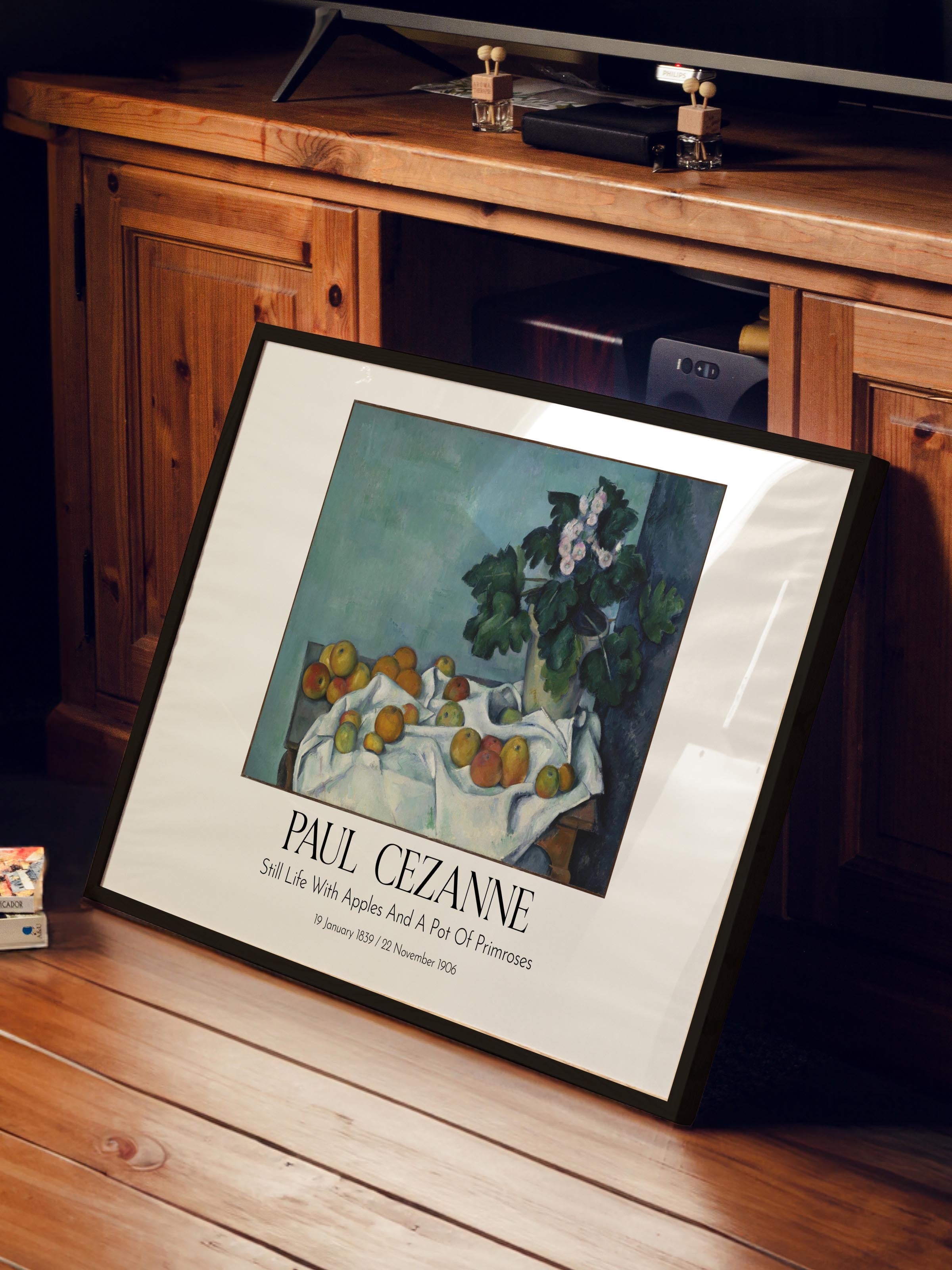 Paul Cezanne, Siyah Çerçeveli Tablo, Sanat Serisi NO:110489