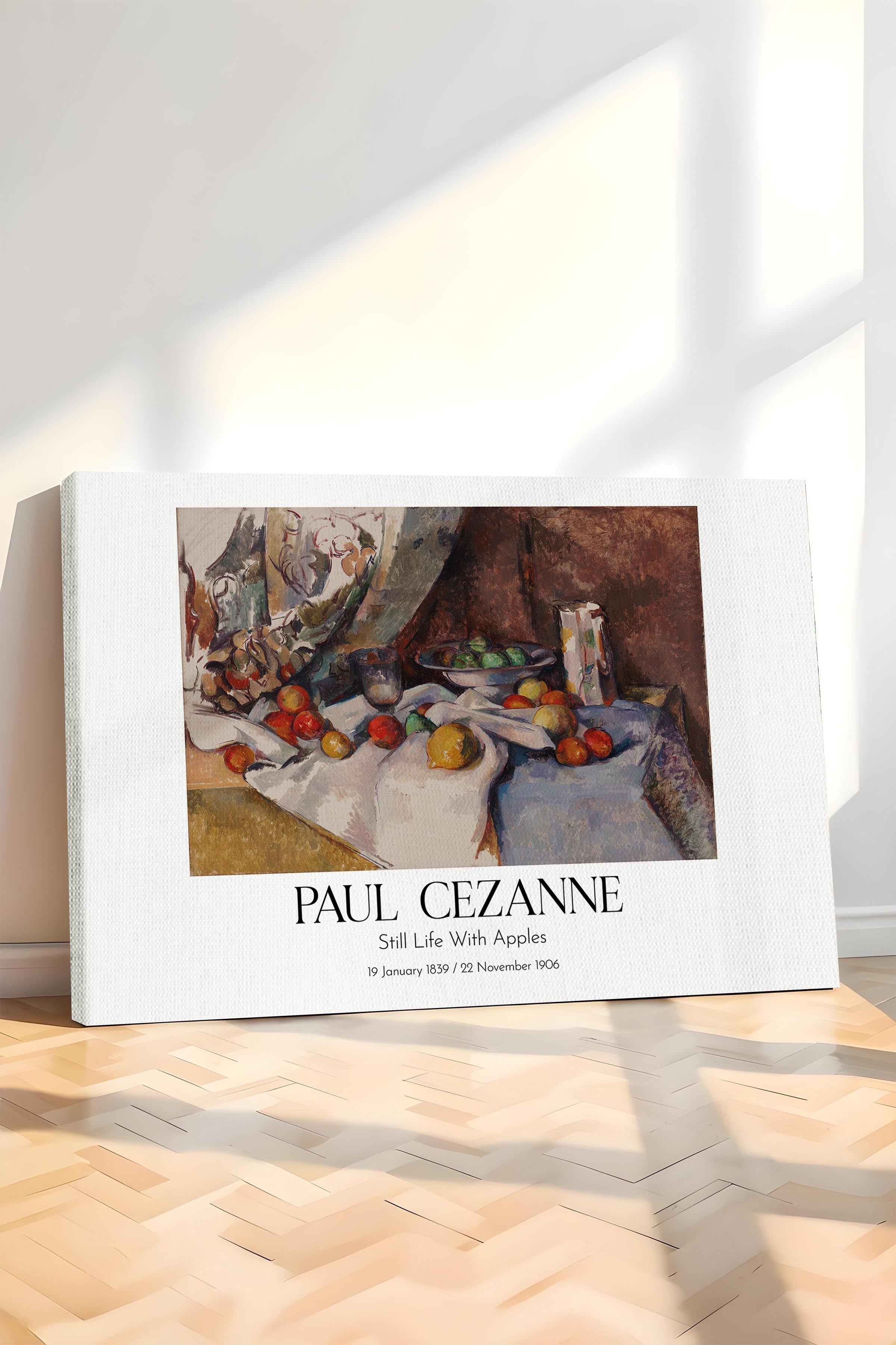 Paul Cezanne - Still Life With Apples, Kanvas Tablo, Sanat Serisi NO:110491