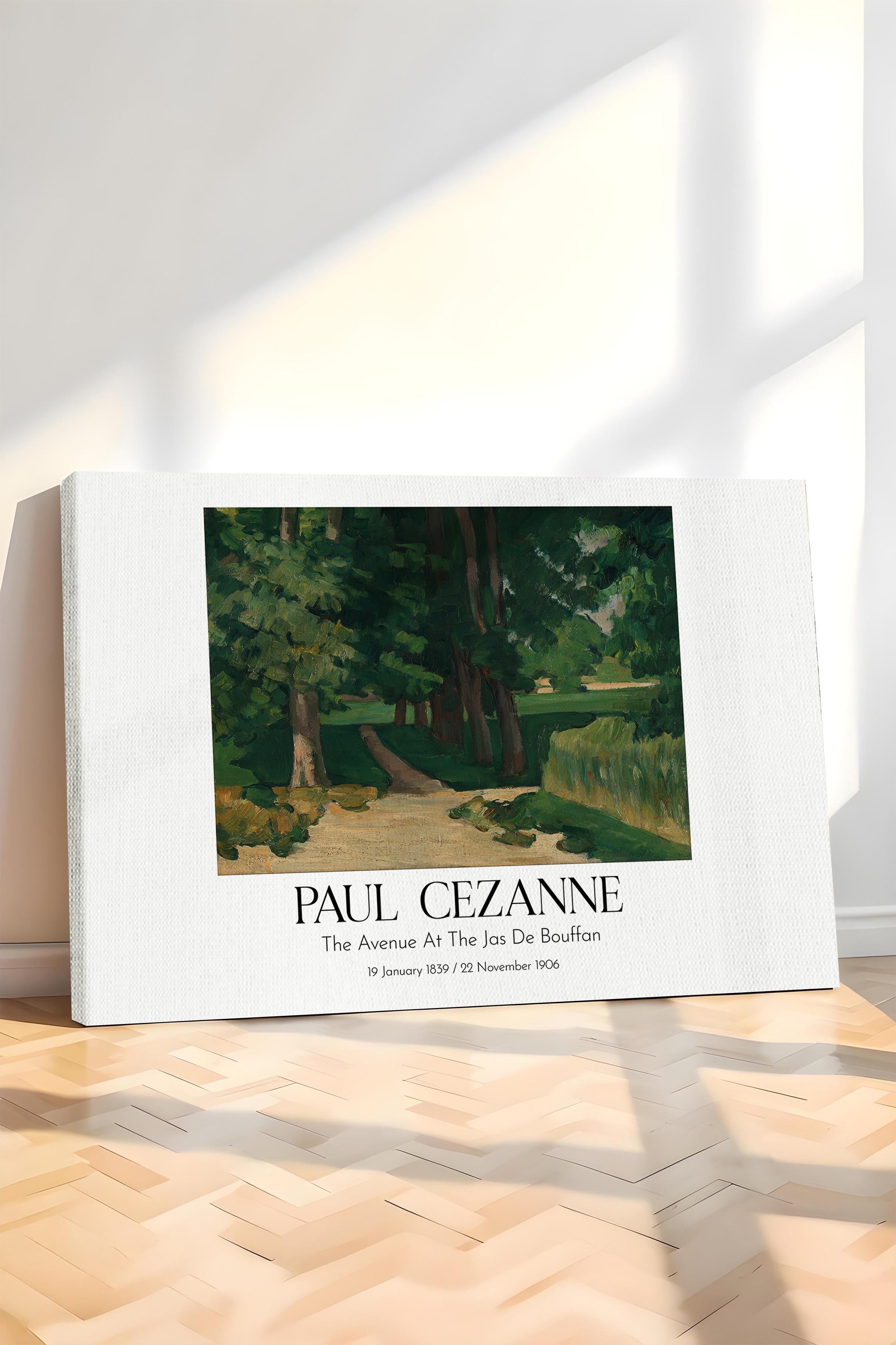 Paul Cezanne - The Avenue At The Jas De Bouffan, Kanvas Tablo, Sanat Serisi NO:110495