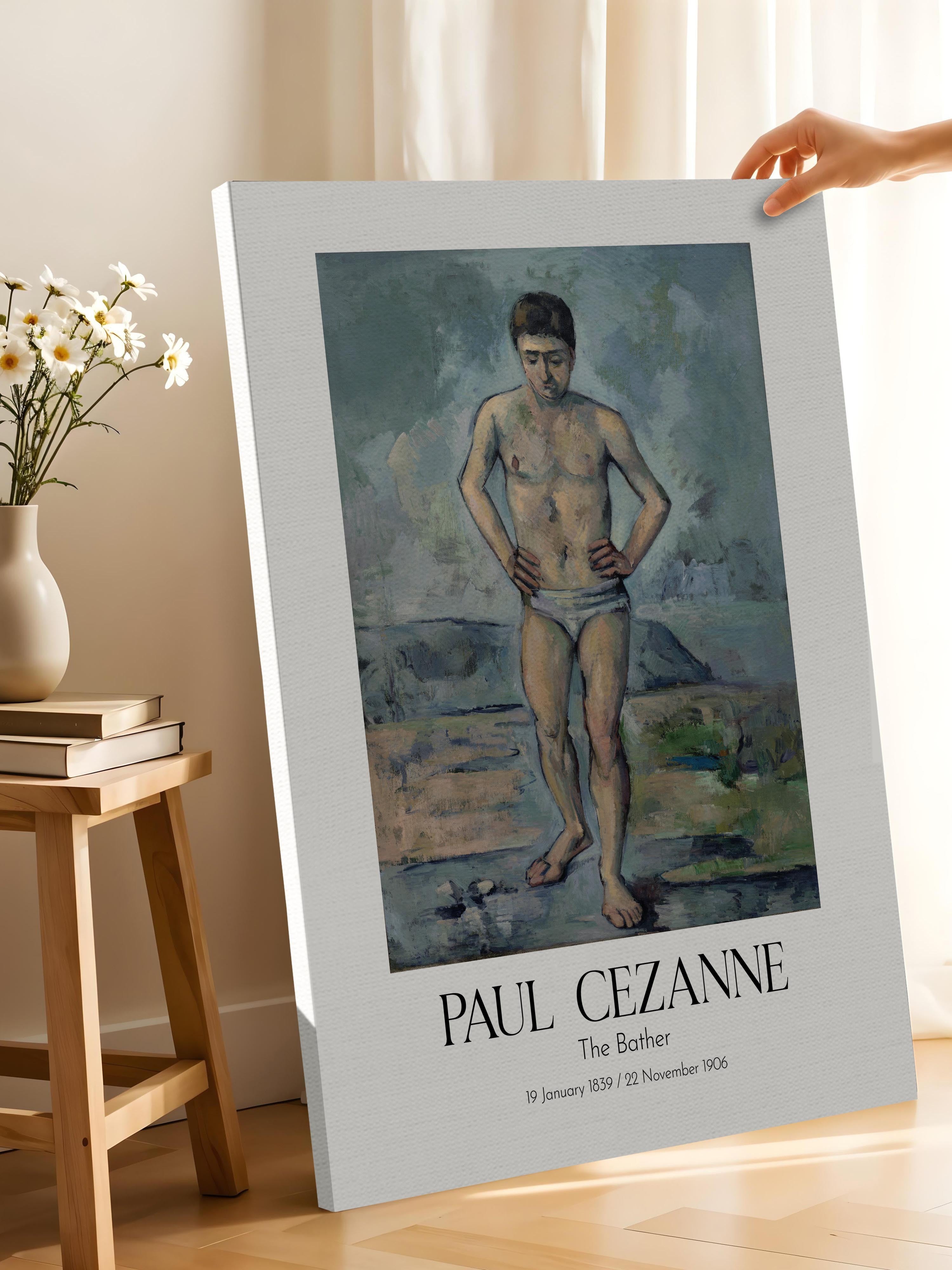 Paul Cezanne - The Bather, Kanvas Tablo, Sanat Serisi NO:110473