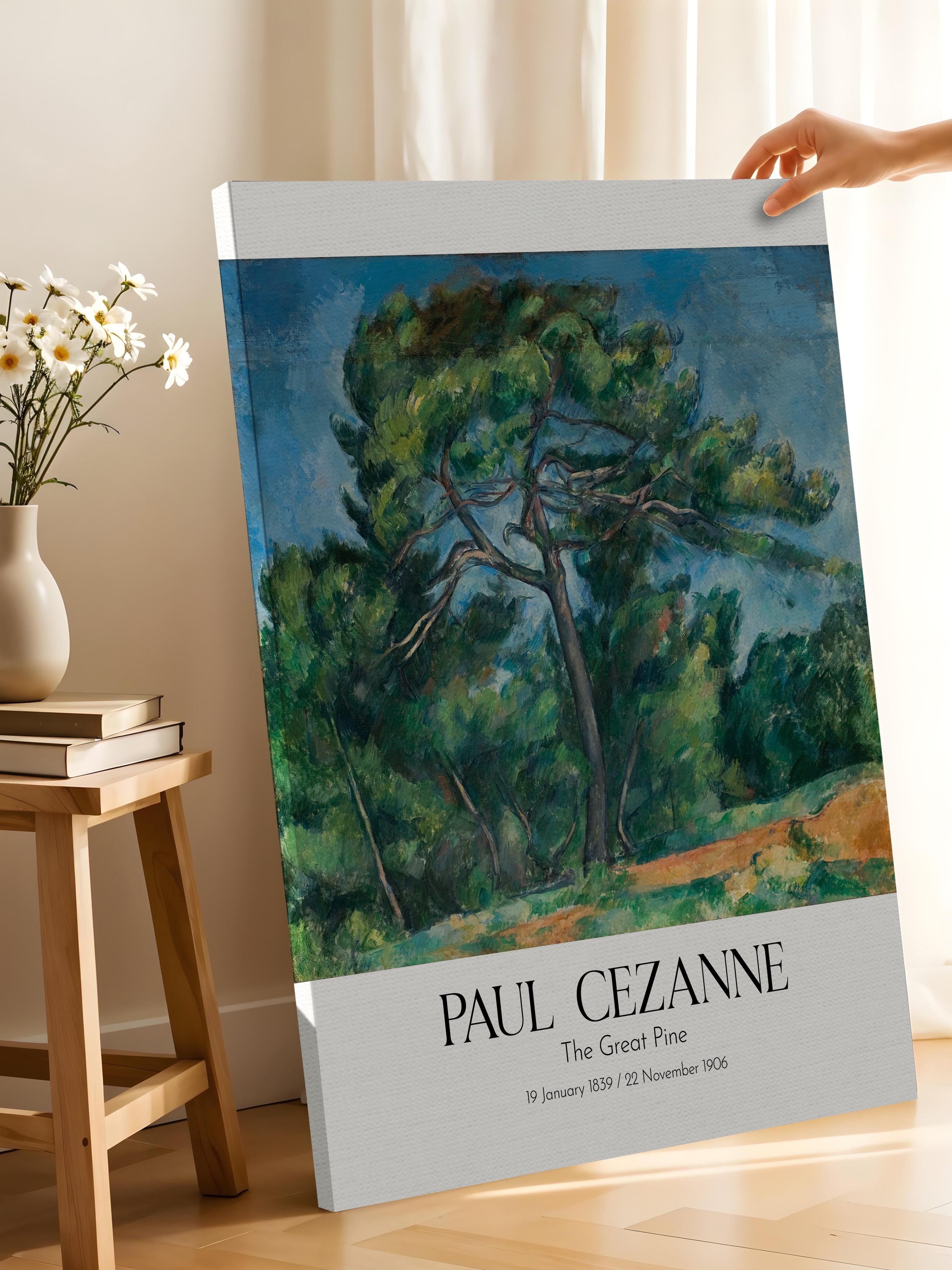 Paul Cezanne - The Great Pine, Kanvas Tablo, Sanat Serisi NO:110475