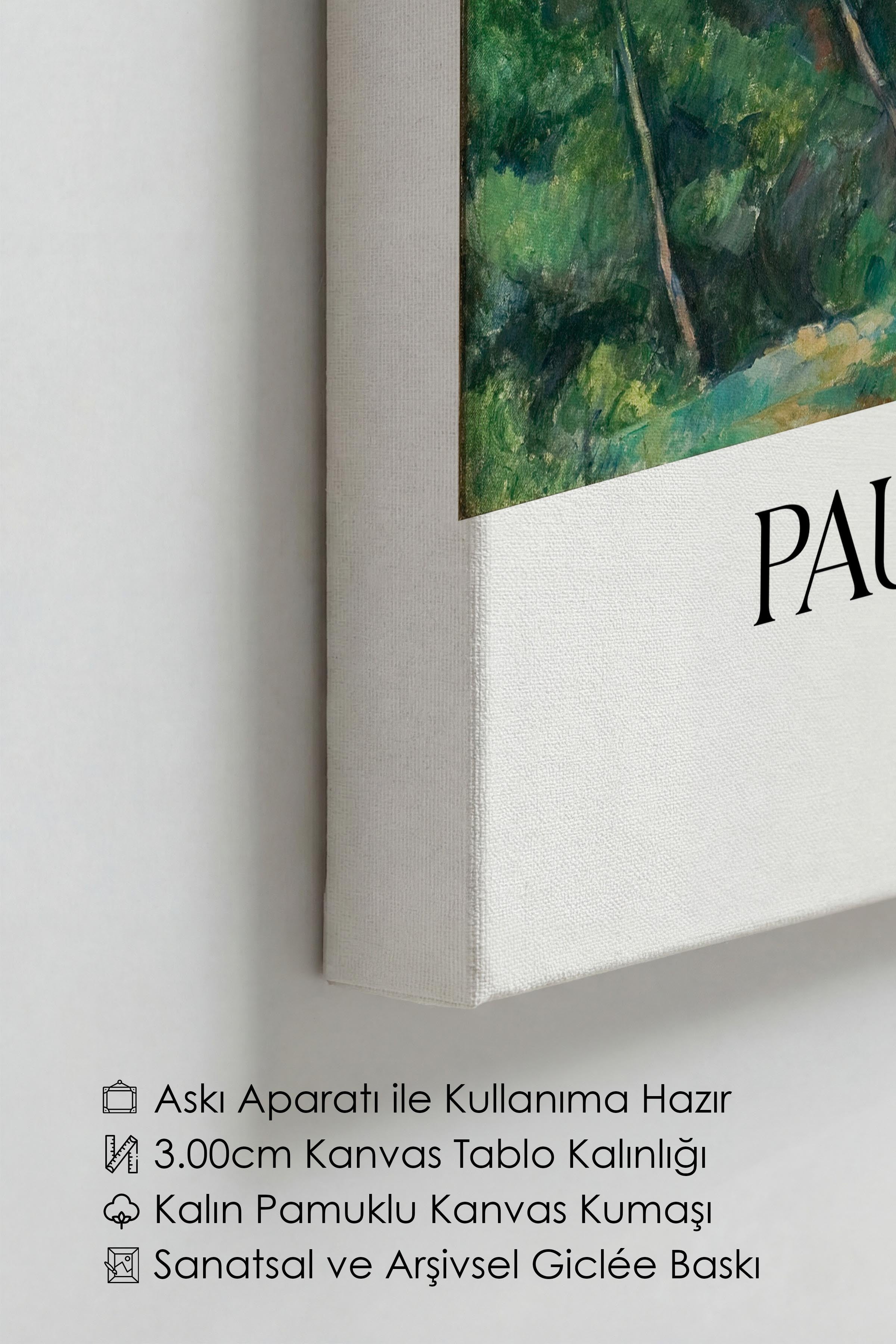 Paul Cezanne - The Great Pine, Kanvas Tablo, Sanat Serisi NO:110475