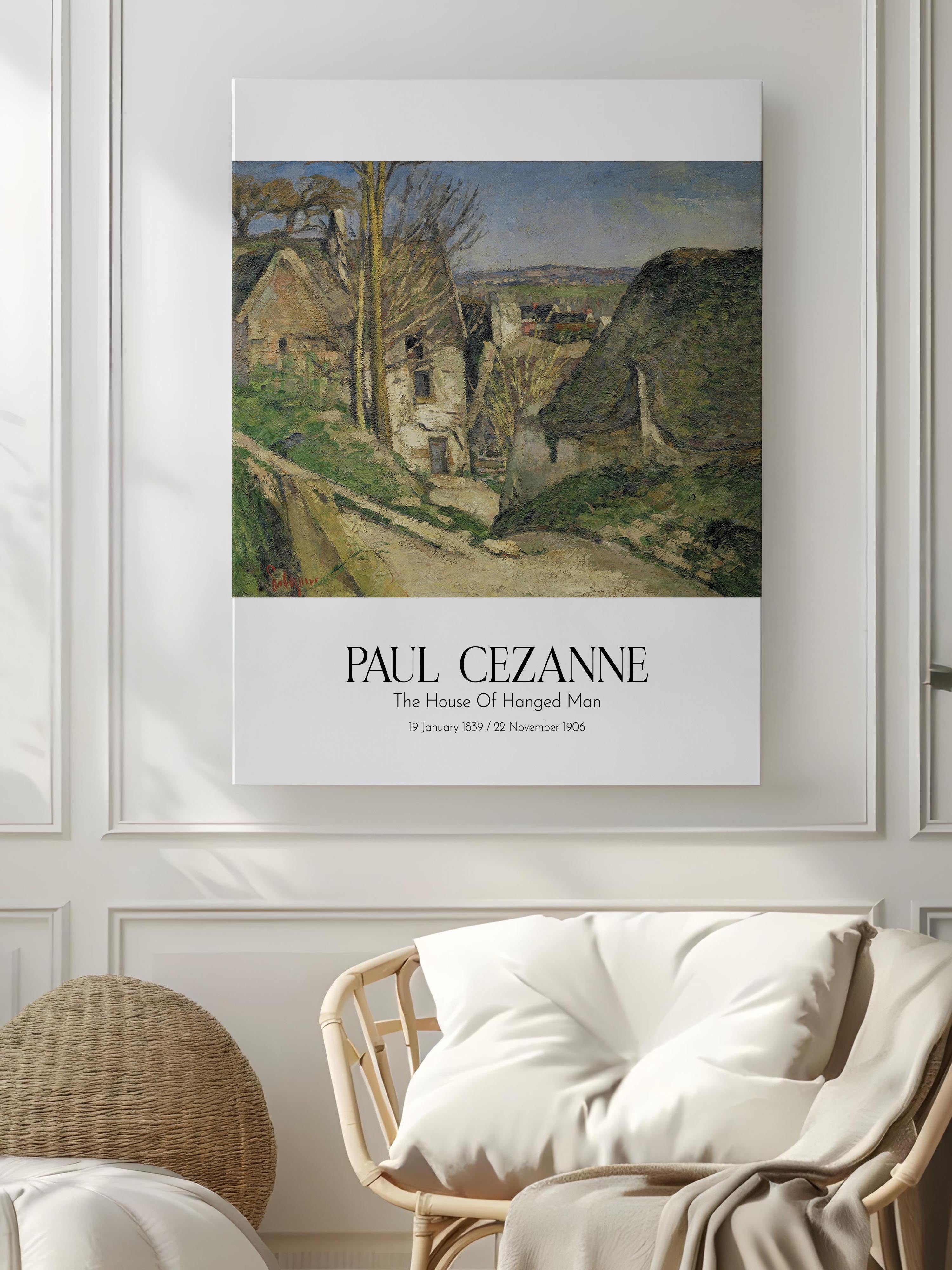 Paul Cezanne - The House Of Hanged Man, Kanvas Tablo, Sanat Serisi NO:110451