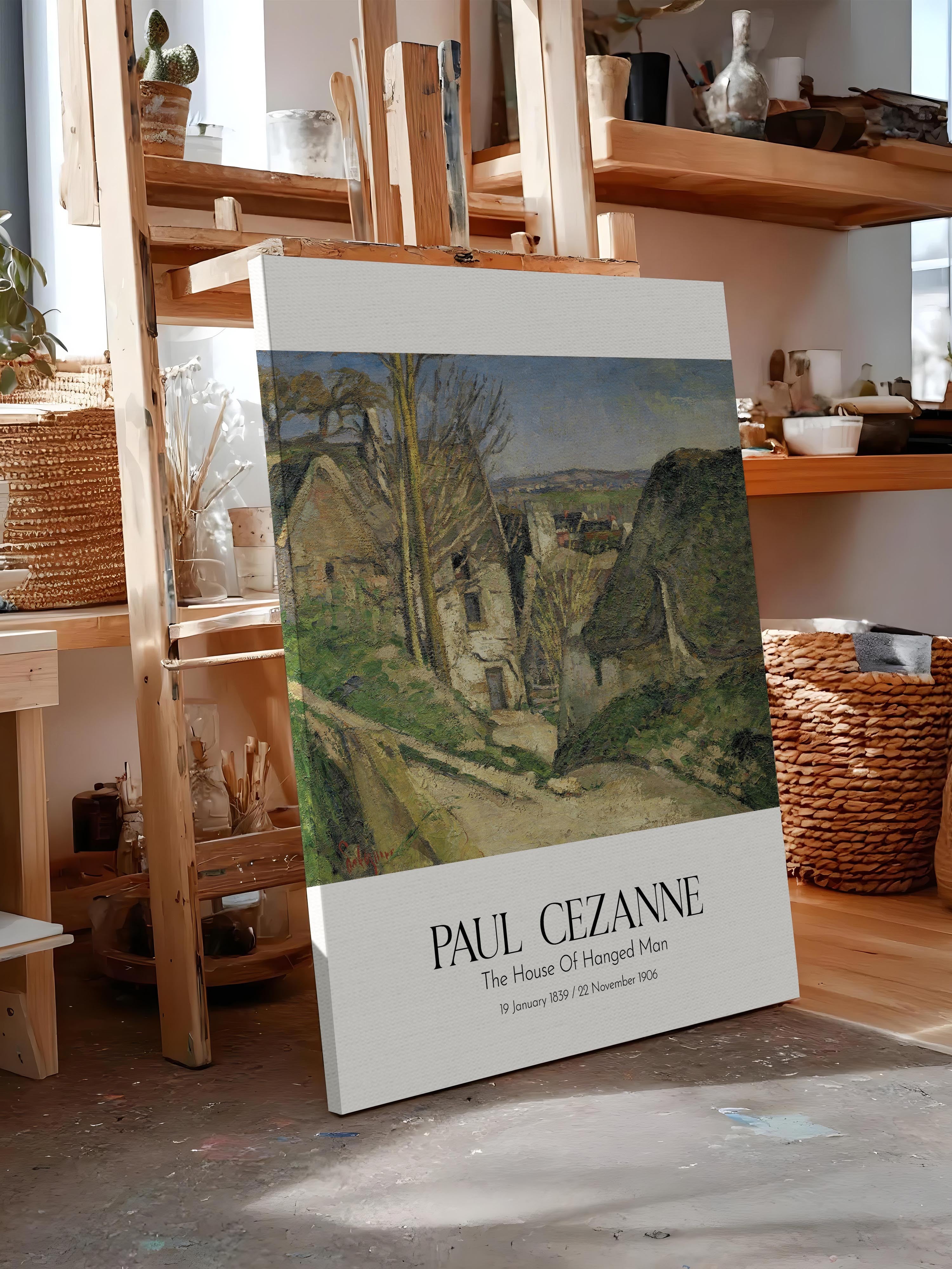 Paul Cezanne - The House Of Hanged Man, Kanvas Tablo, Sanat Serisi NO:110451