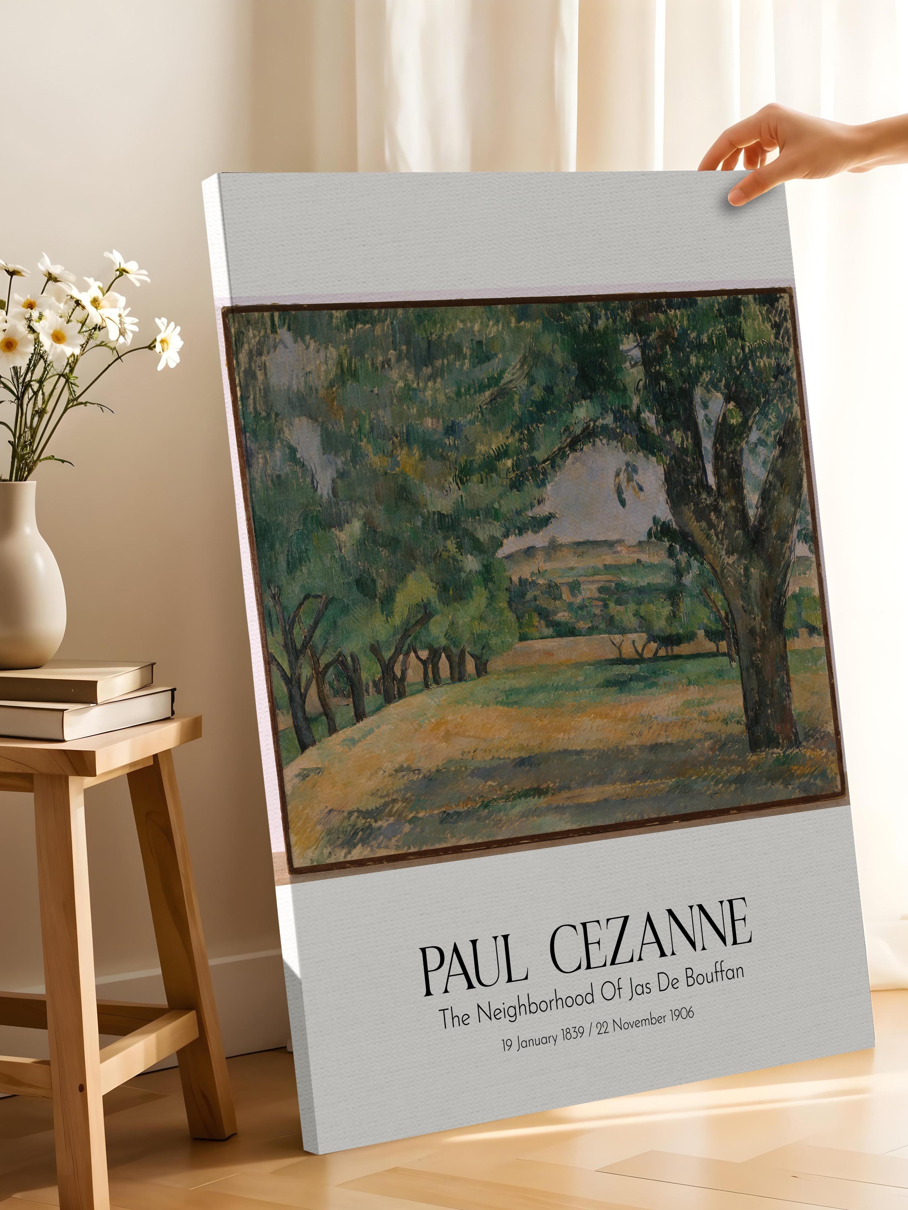 Paul Cezanne - The Neighborhood Of Jas De Bouffan, Kanvas Tablo, Sanat Serisi NO:110477