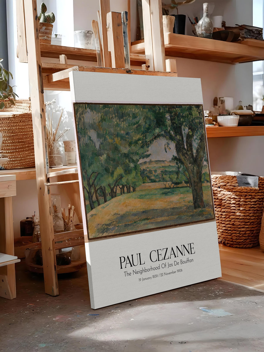 Paul Cezanne - The Neighborhood Of Jas De Bouffan, Kanvas Tablo, Sanat Serisi NO:110477
