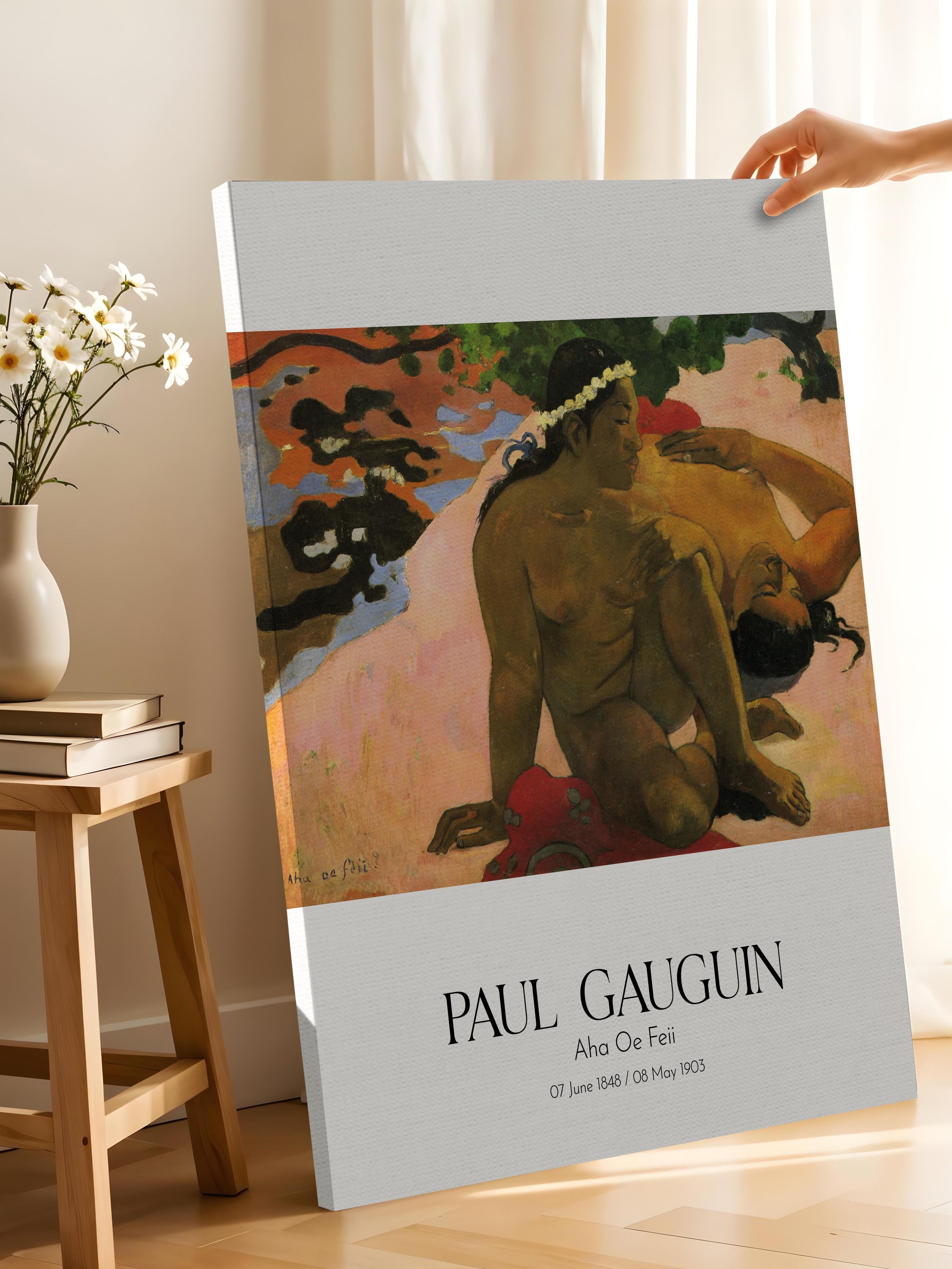 Paul Gauguin - Aha Oe Feii, Kanvas Tablo, Sanat Serisi NO:110568