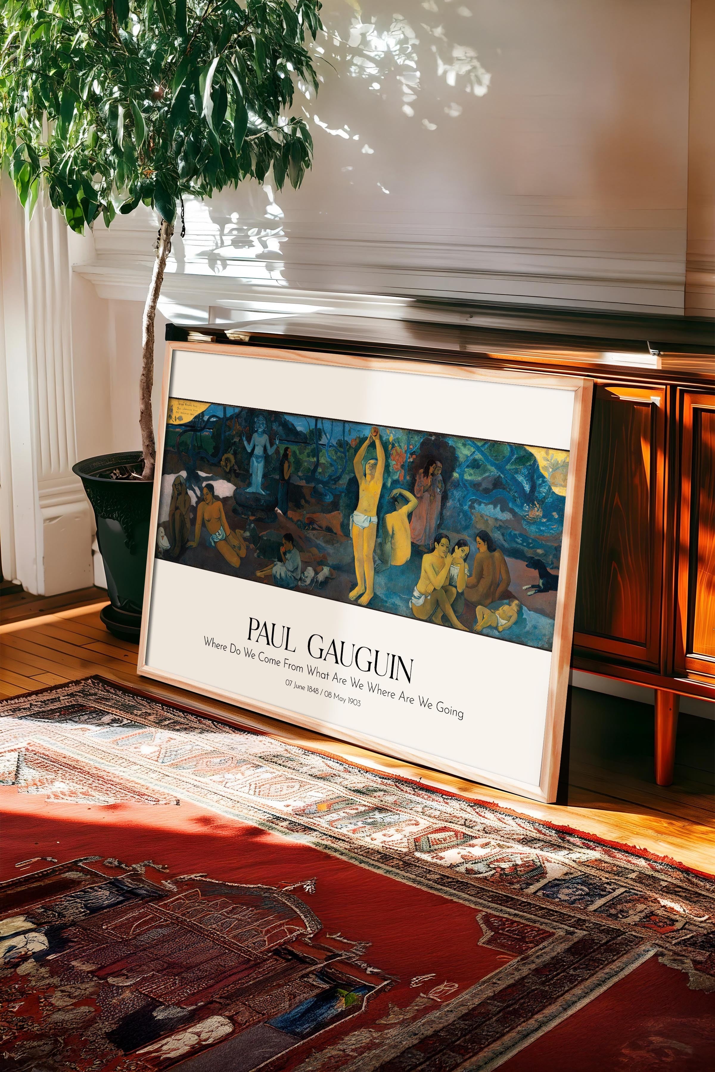Paul Gauguin, Ahşap Çerçeveli Tablo, Sanat Serisi NO:110583