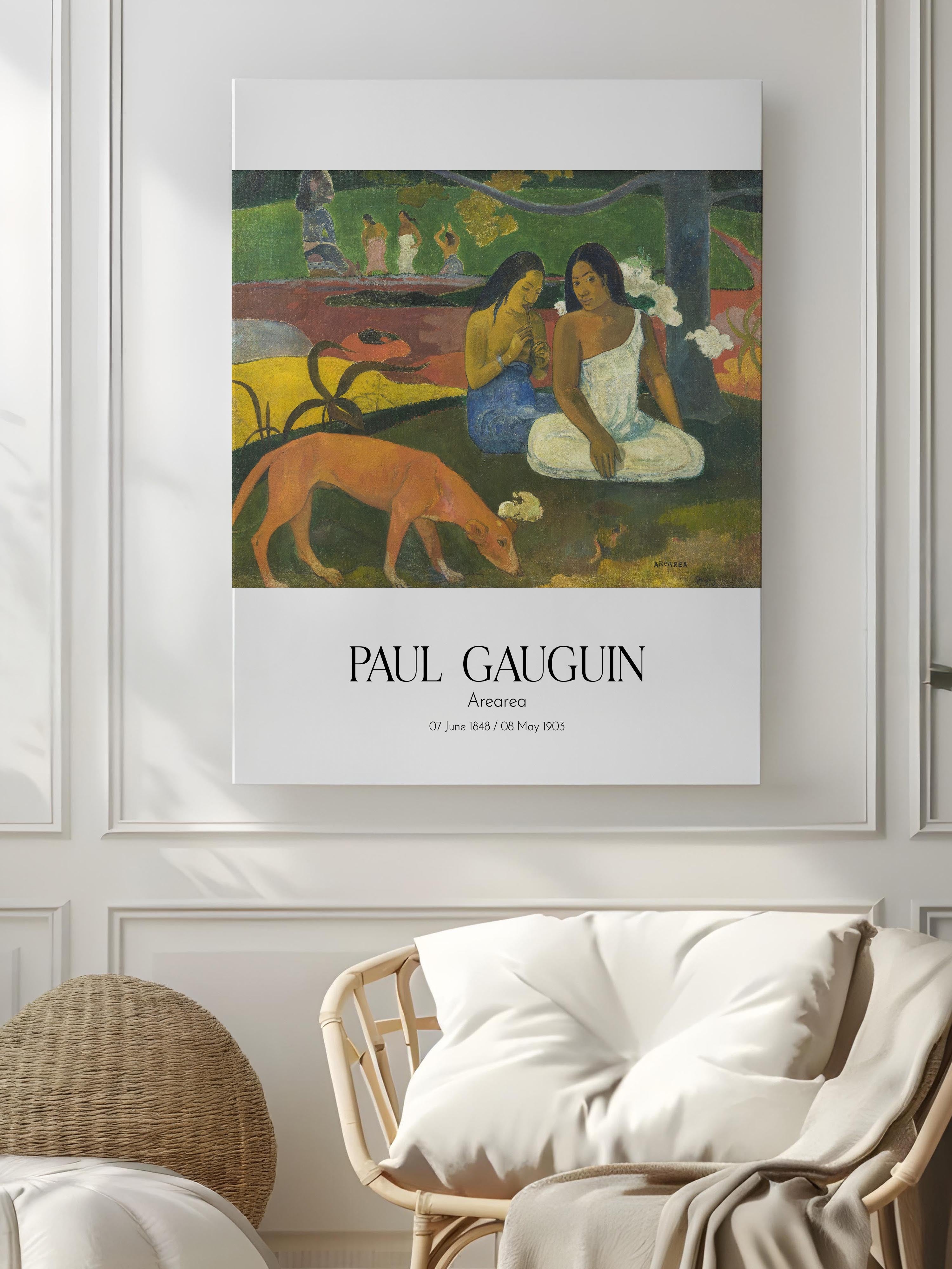 Paul Gauguin - Arearea, Kanvas Tablo, Sanat Serisi NO:110543
