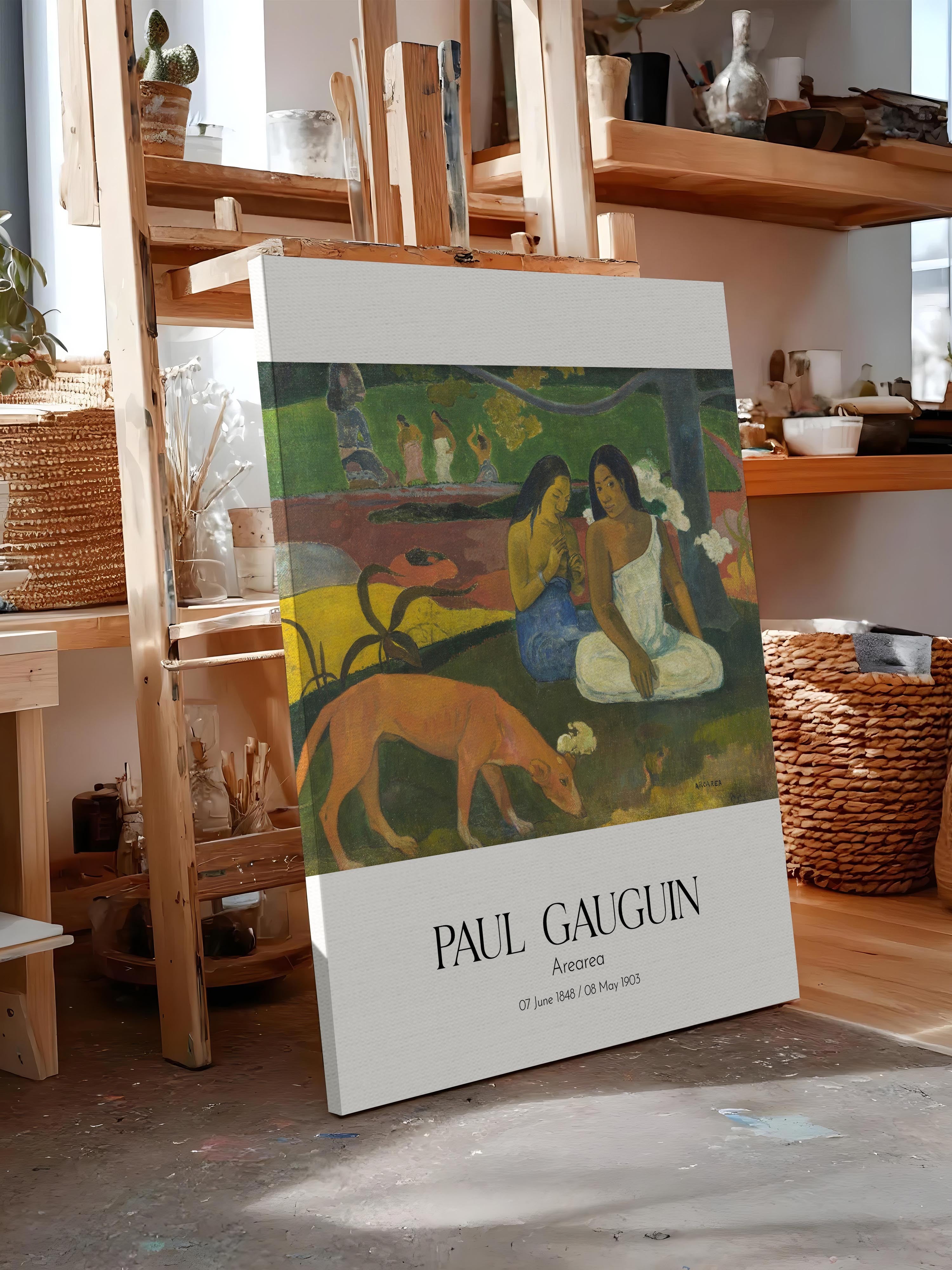 Paul Gauguin - Arearea, Kanvas Tablo, Sanat Serisi NO:110543