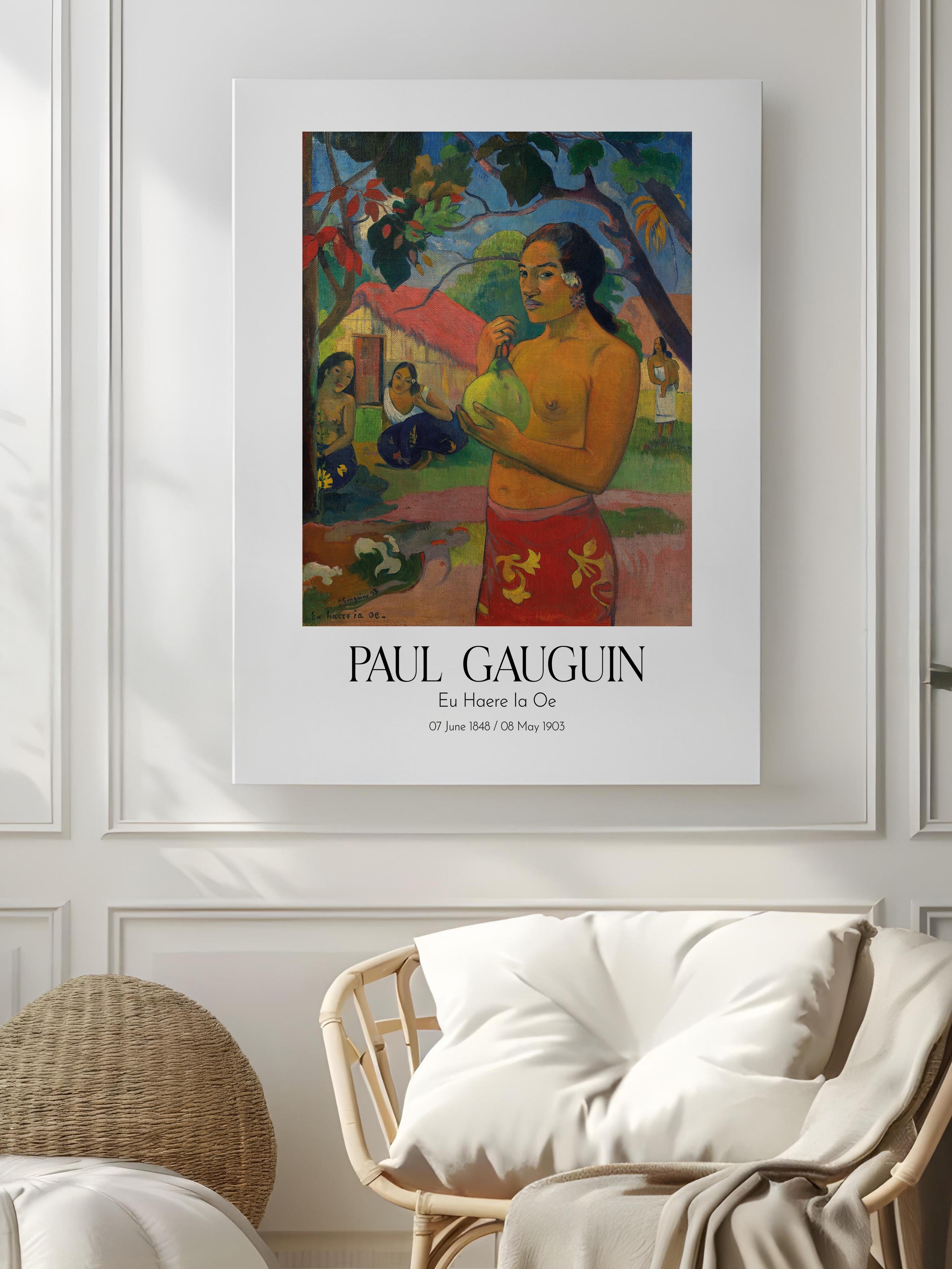 Paul Gauguin - Eu Haere Ia Oe, Kanvas Tablo, Sanat Serisi NO:110571