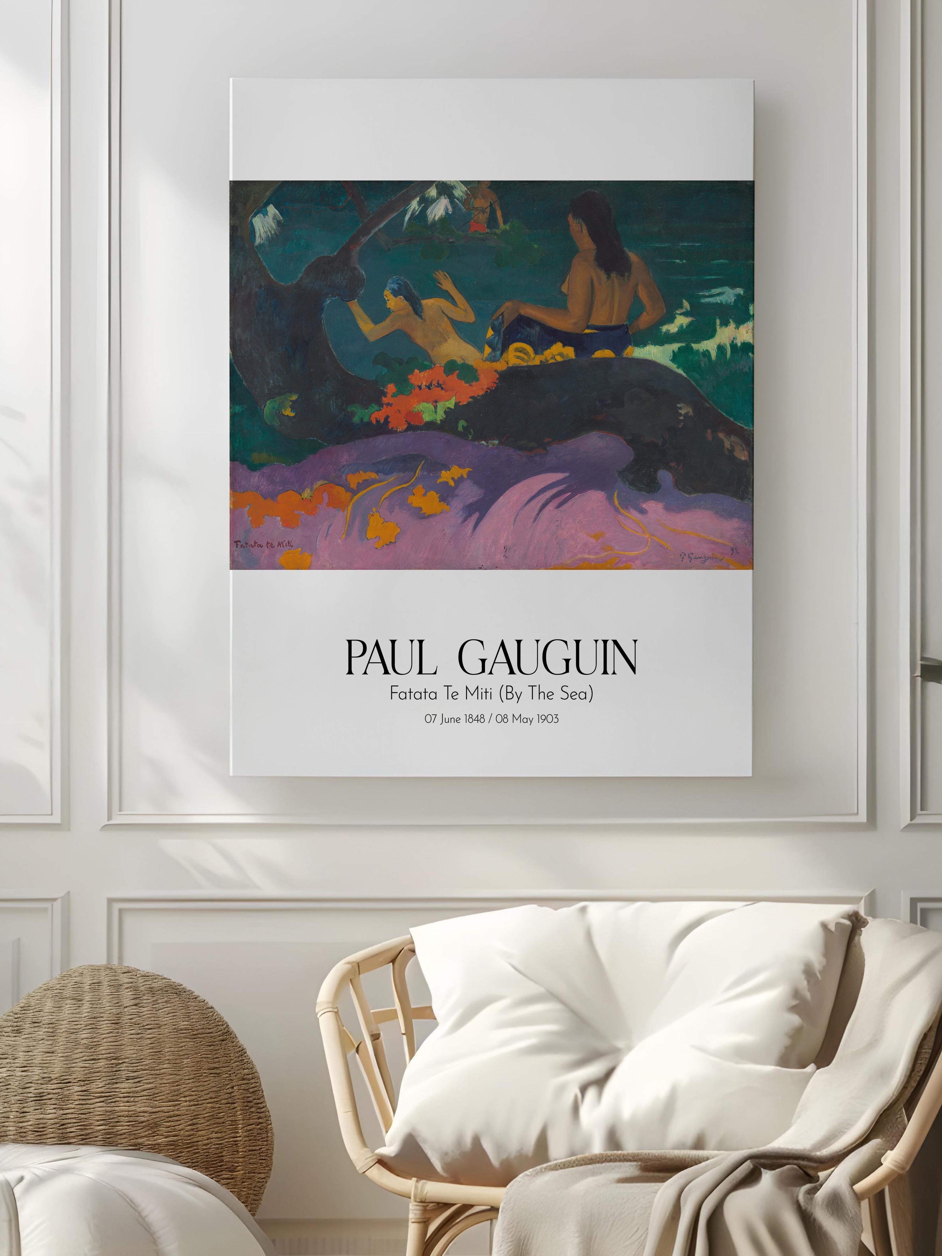 Paul Gauguin - Fatata Te Miti (By The Sea), Kanvas Tablo, Sanat Serisi NO:110546