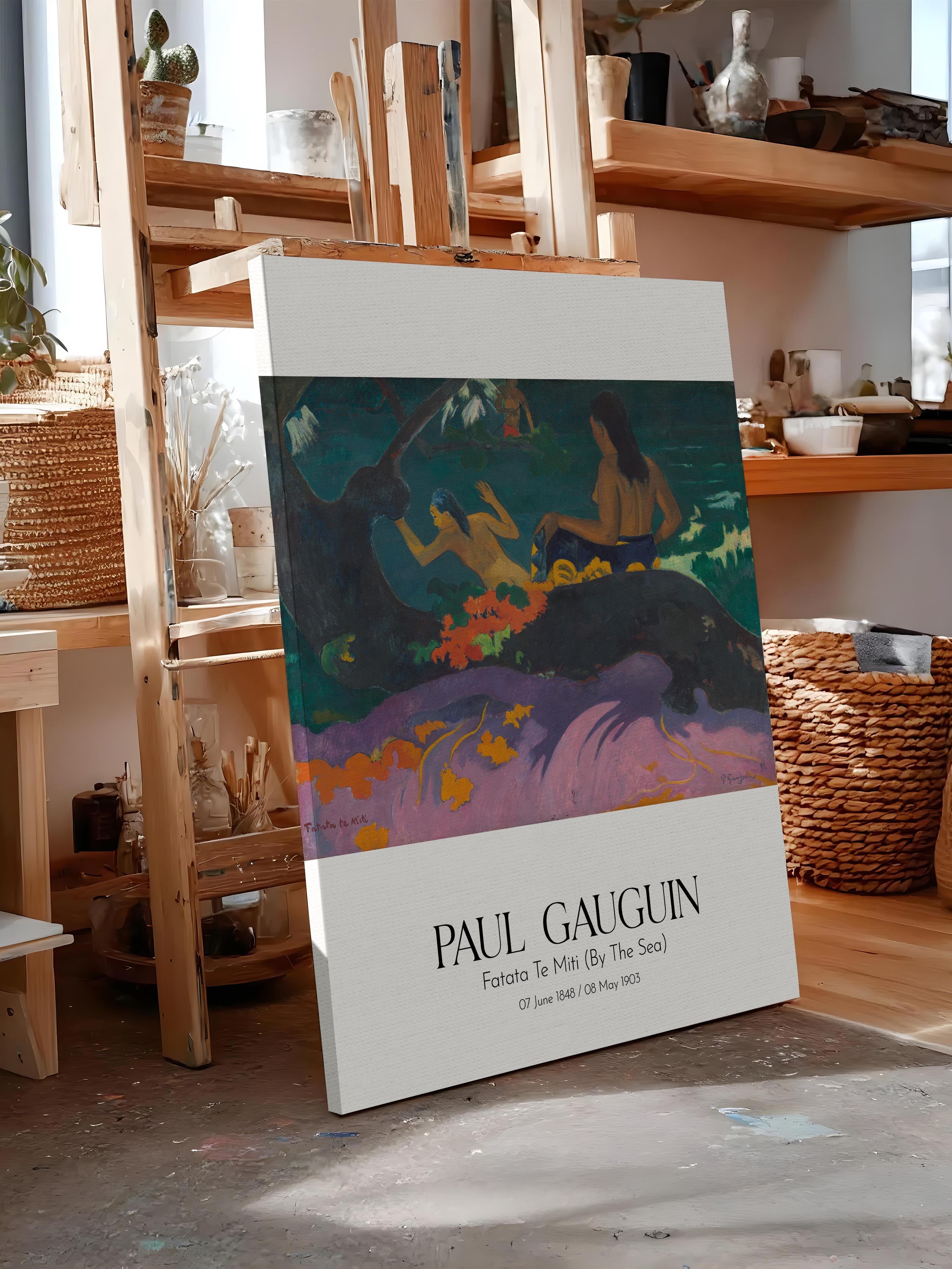 Paul Gauguin - Fatata Te Miti (By The Sea), Kanvas Tablo, Sanat Serisi NO:110546
