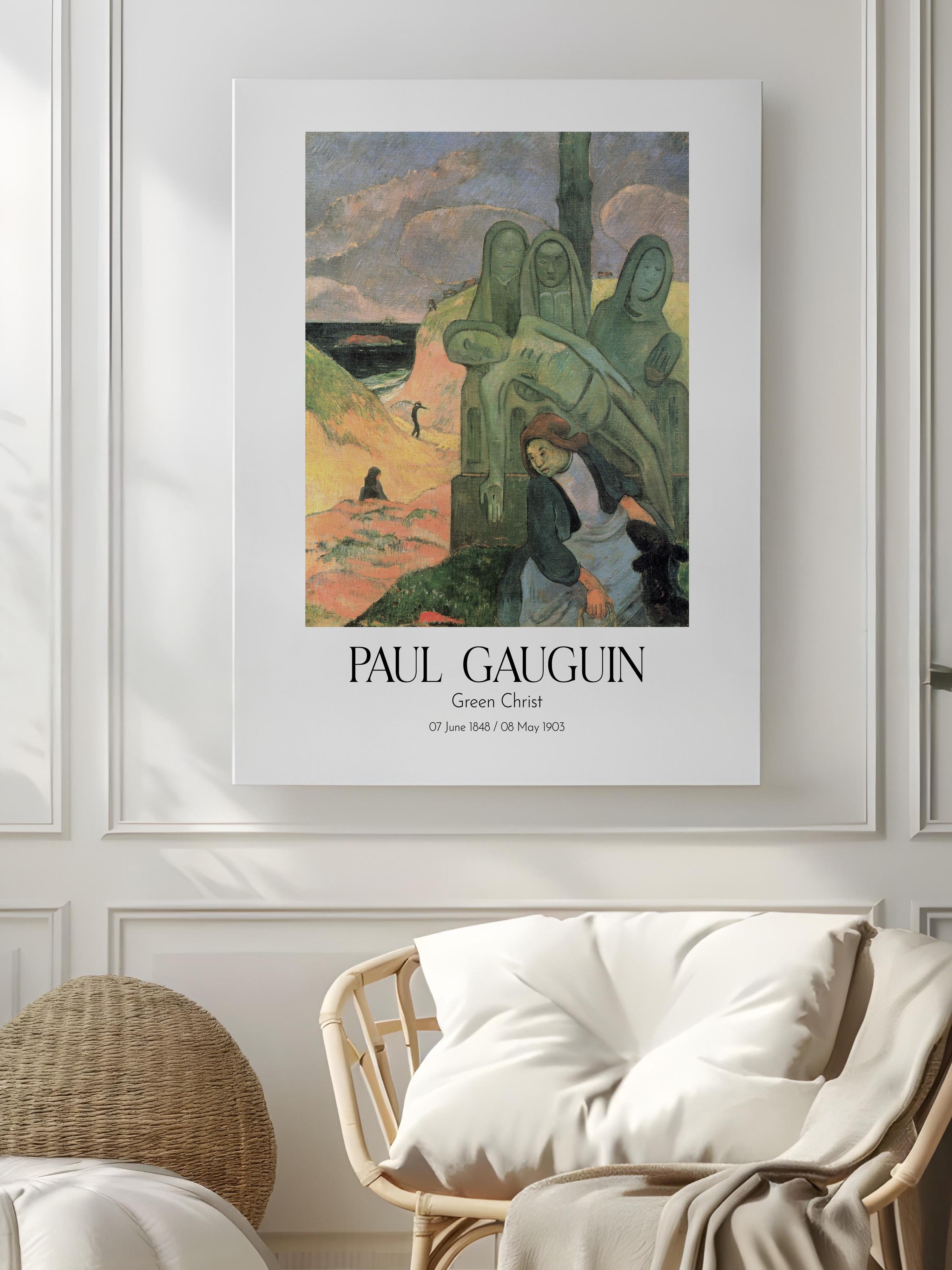 Paul Gauguin - Green Christ, Kanvas Tablo, Sanat Serisi NO:110572