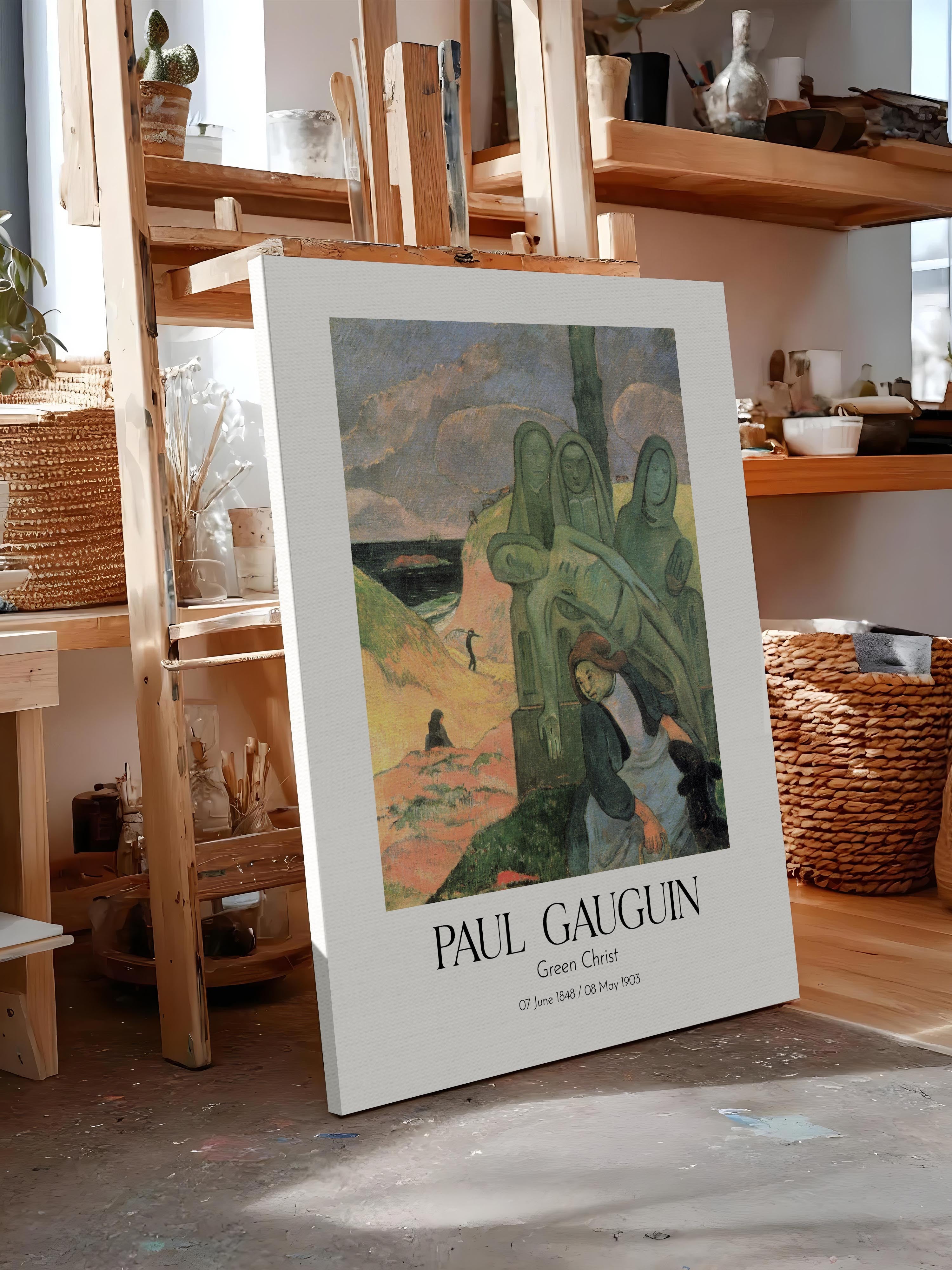Paul Gauguin - Green Christ, Kanvas Tablo, Sanat Serisi NO:110572