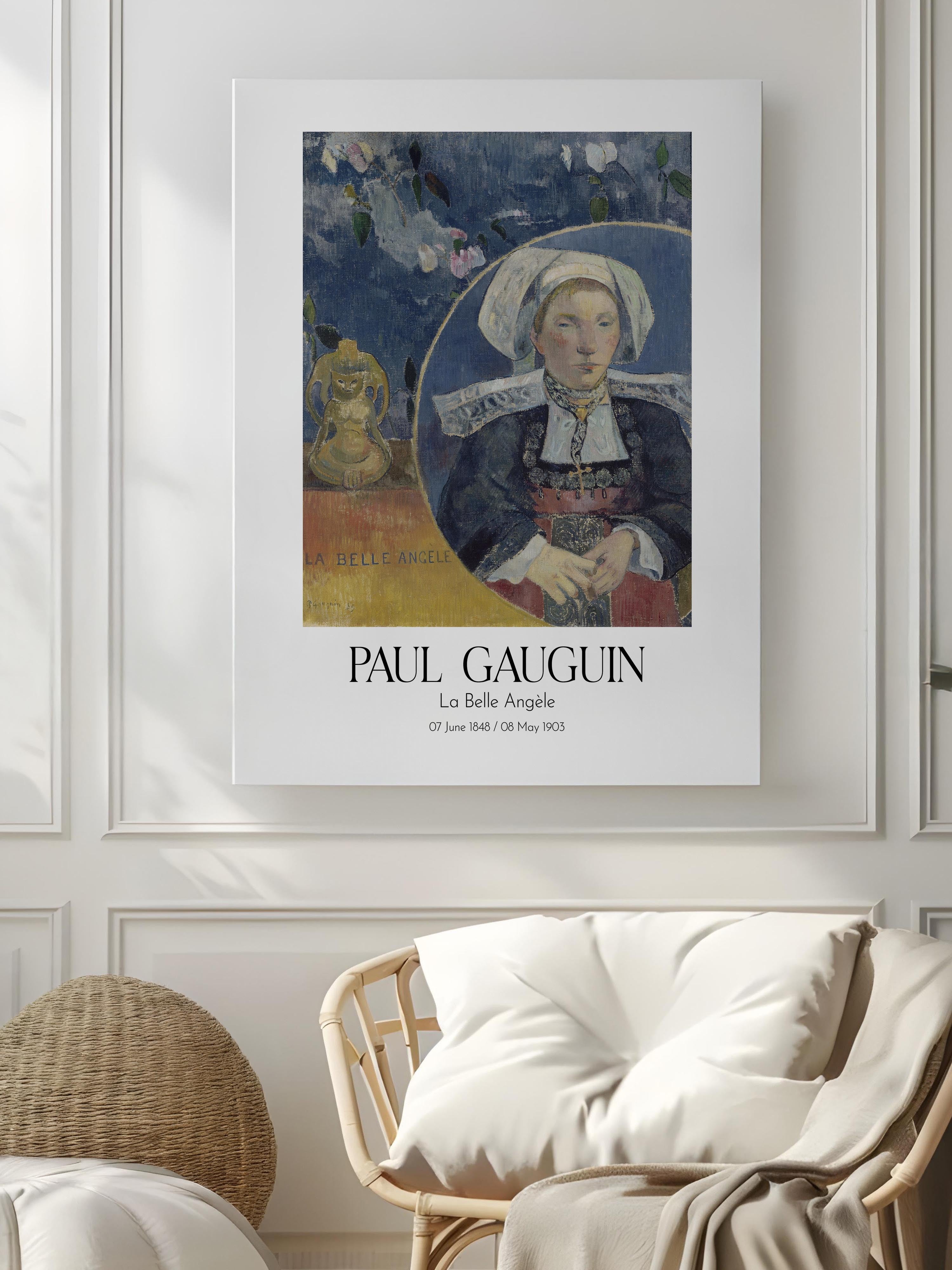 Paul Gauguin - La Belle Angèle, Kanvas Tablo, Sanat Serisi NO:110547