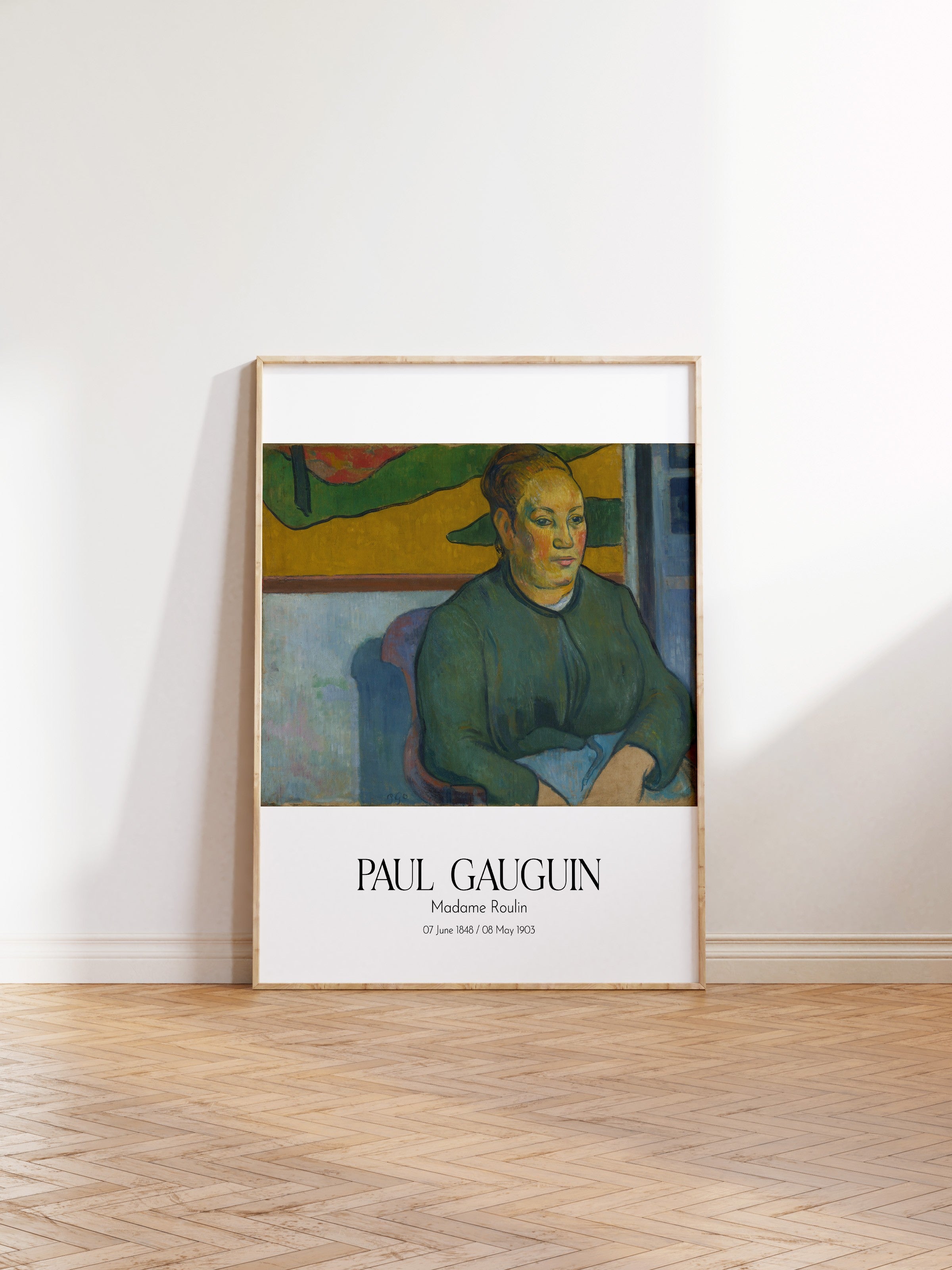 Paul Gauguin - Madame Roulin, Ahşap Çerçeveli Tablo, Sanat Serisi NO:110551