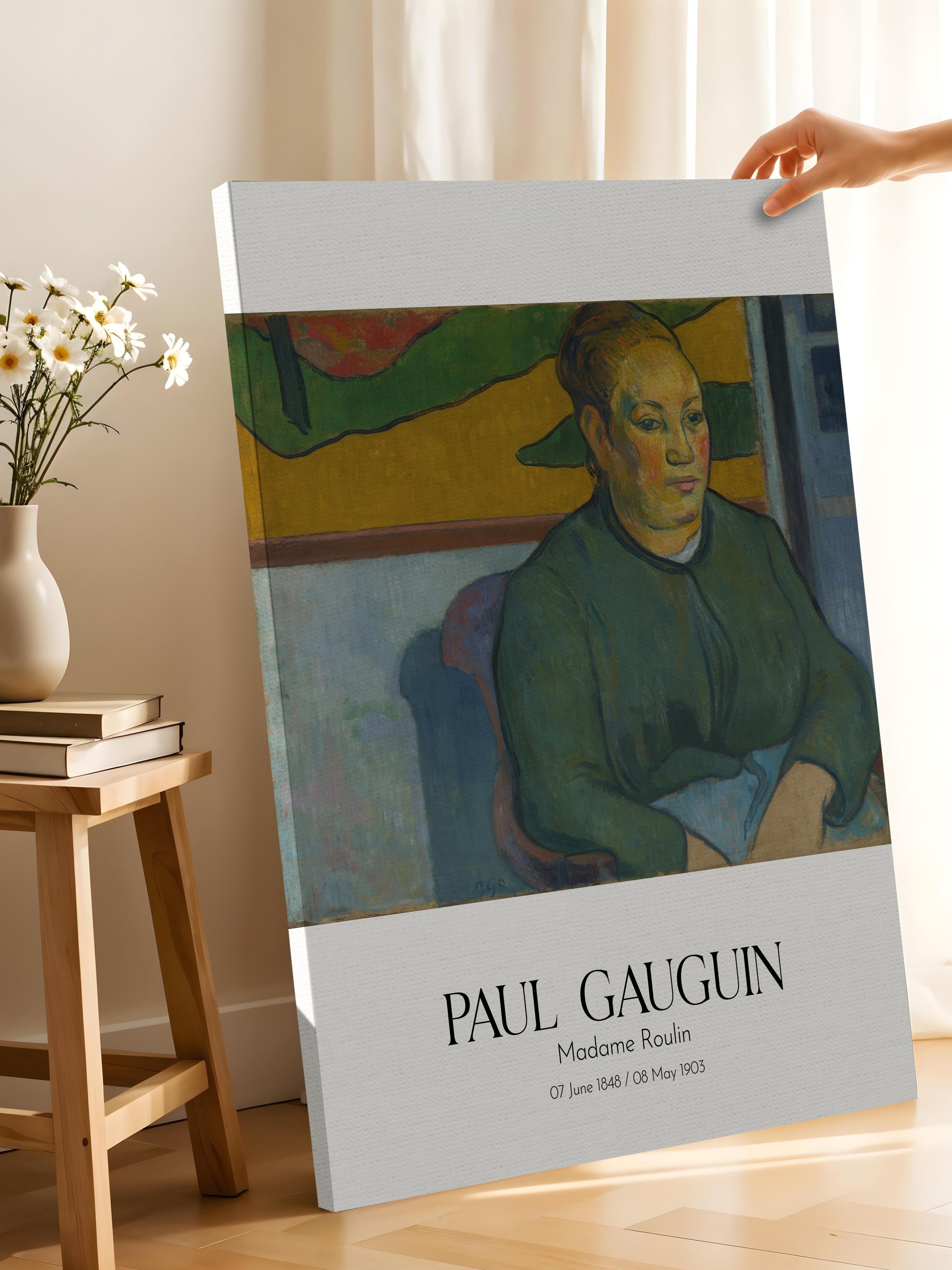 Paul Gauguin - Madame Roulin, Kanvas Tablo, Sanat Serisi NO:110551