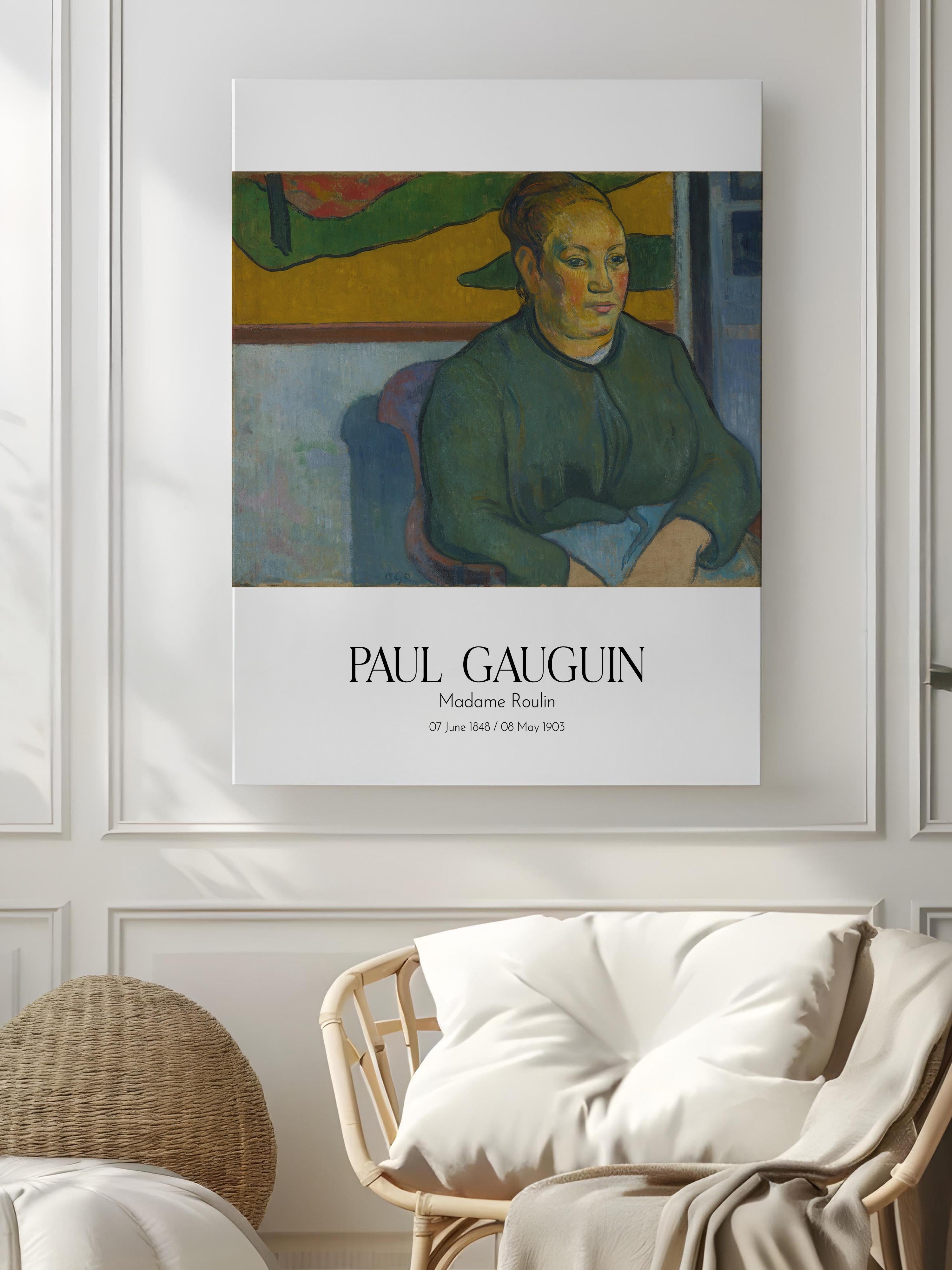 Paul Gauguin - Madame Roulin, Kanvas Tablo, Sanat Serisi NO:110551