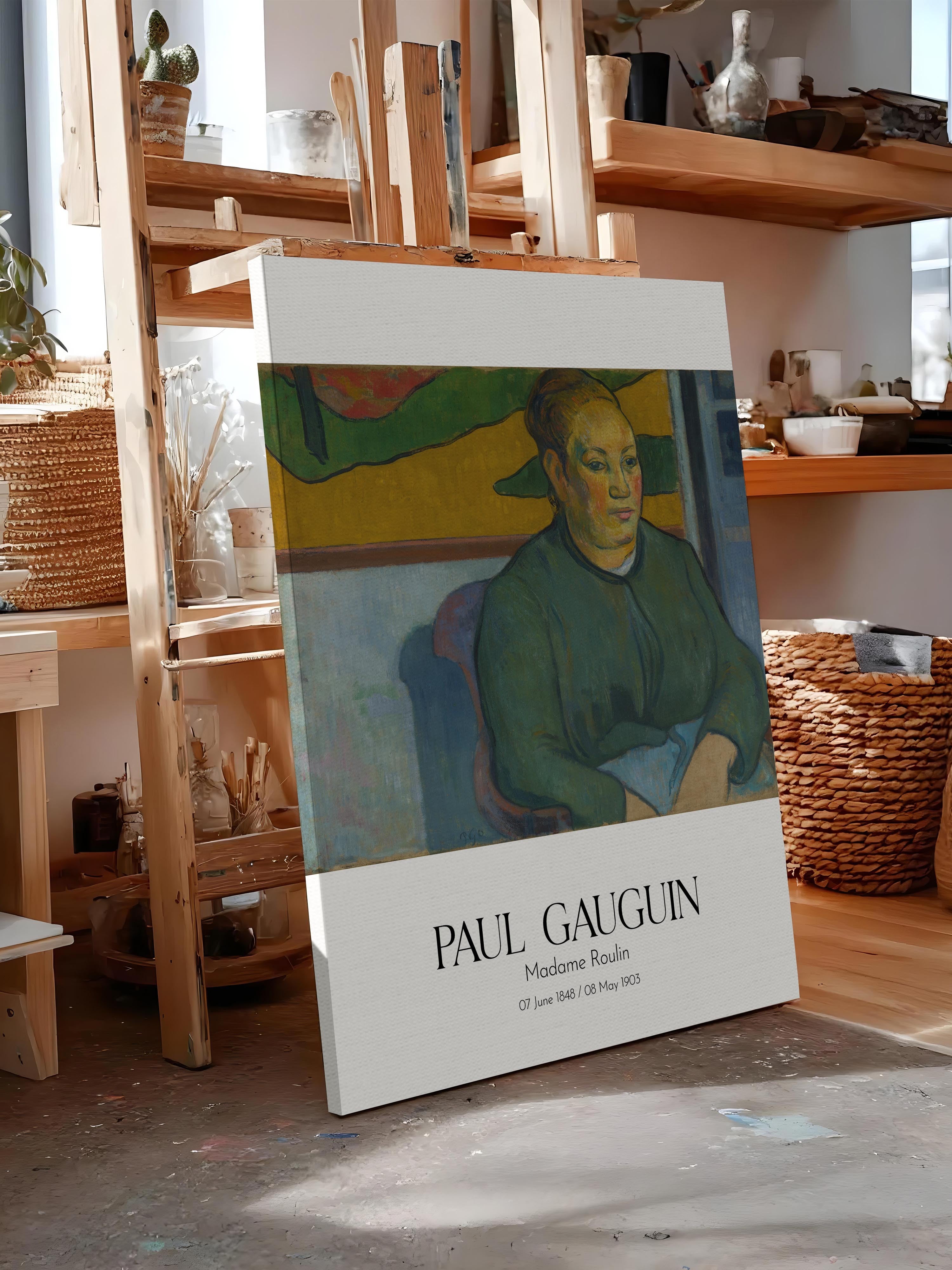 Paul Gauguin - Madame Roulin, Kanvas Tablo, Sanat Serisi NO:110551