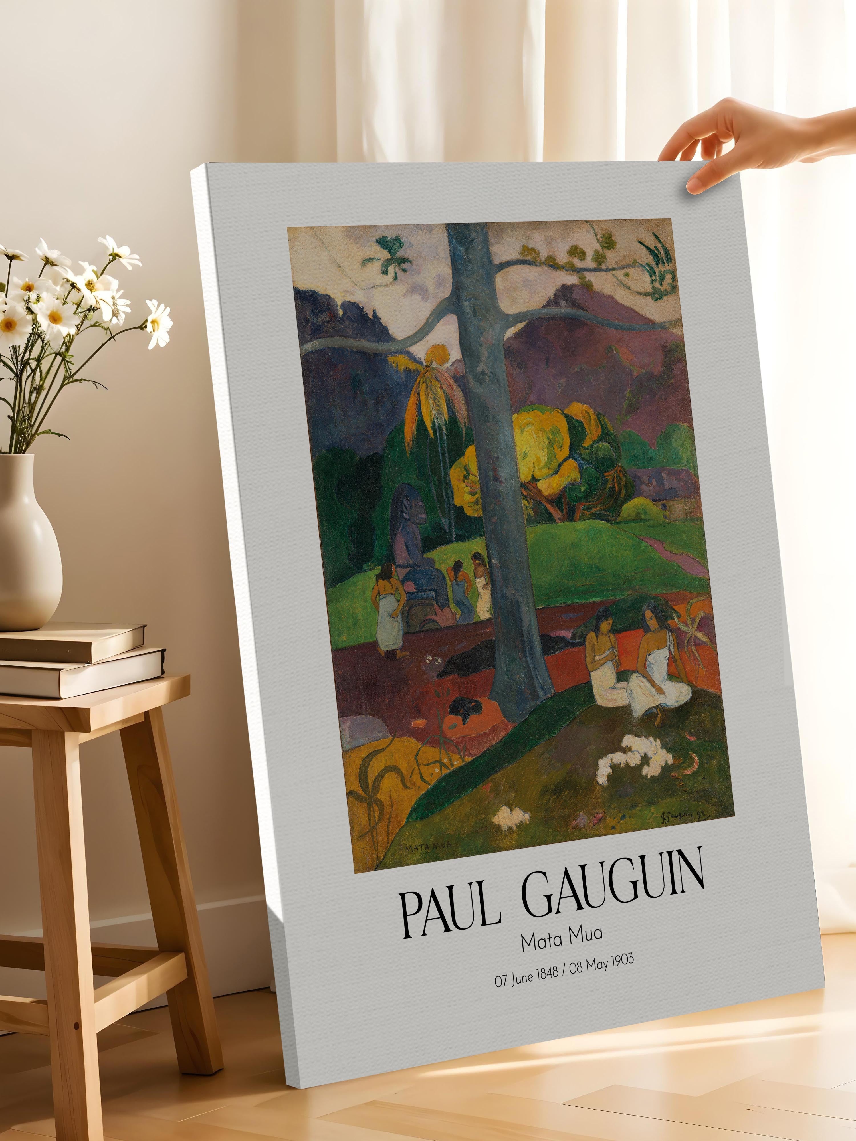 Paul Gauguin - Mata Mua, Kanvas Tablo, Sanat Serisi NO:110574