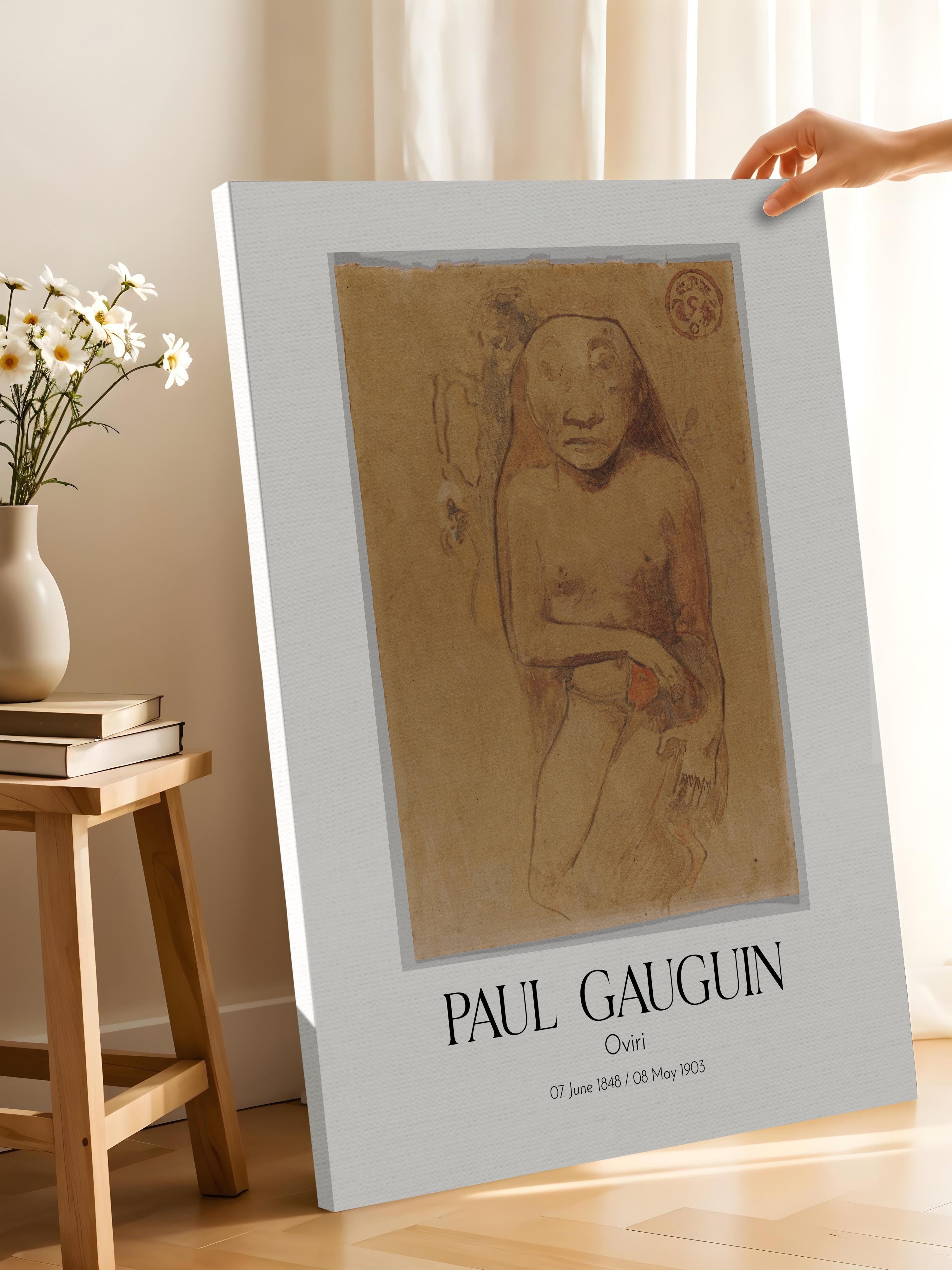 Paul Gauguin - Oviri, Kanvas Tablo, Sanat Serisi NO:110552