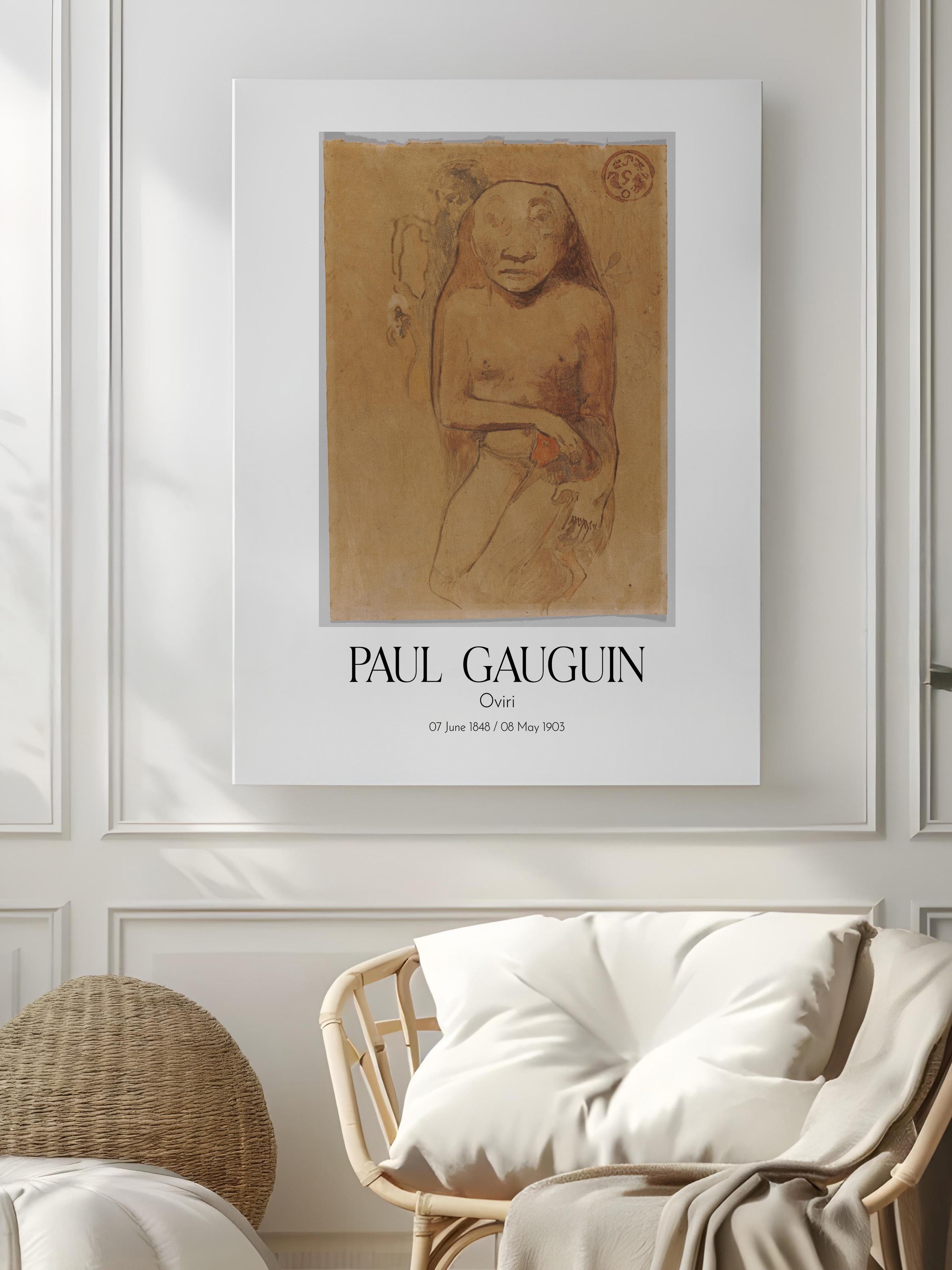Paul Gauguin - Oviri, Kanvas Tablo, Sanat Serisi NO:110552